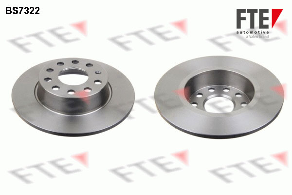 FTE Bremseskive 9072060 bagaksel fuld 272mm 10mm for VW JETTA SKODA (SVW) CUPRA