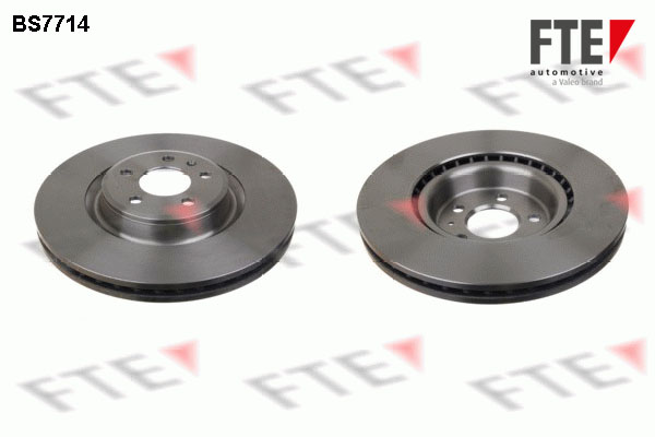FTE Bremseskive 9071040 foraksel ventileret 345mm 30mm for AUDI (FAW) VW (SVW) PORSCHE