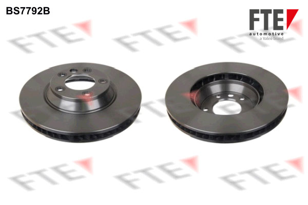 FTE Bremseskive 9081002 højre foraksel ventileret 350mm 34mm for VW