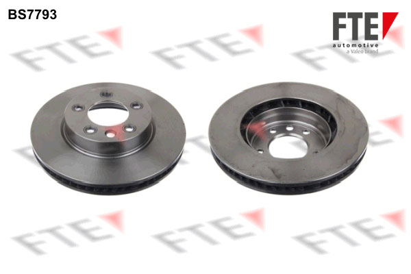 FTE Bremseskive 9071008 venstre foraksel ventileret 330mm 32mm for PORSCHE VW