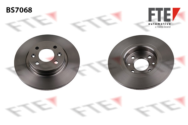 FTE Bremseskive 9072016 foraksel fuld 259mm 12mm for DACIA RENAULT SMART
