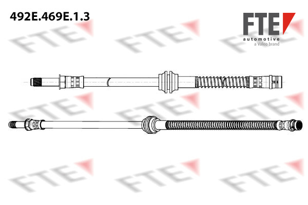 FTE Bremseslange 9240702 for MERCEDES-BENZ MERCEDES-BENZ (BBDC)