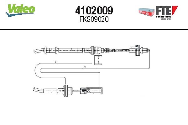 FTE Koblingskabel 4102009 for FIAT