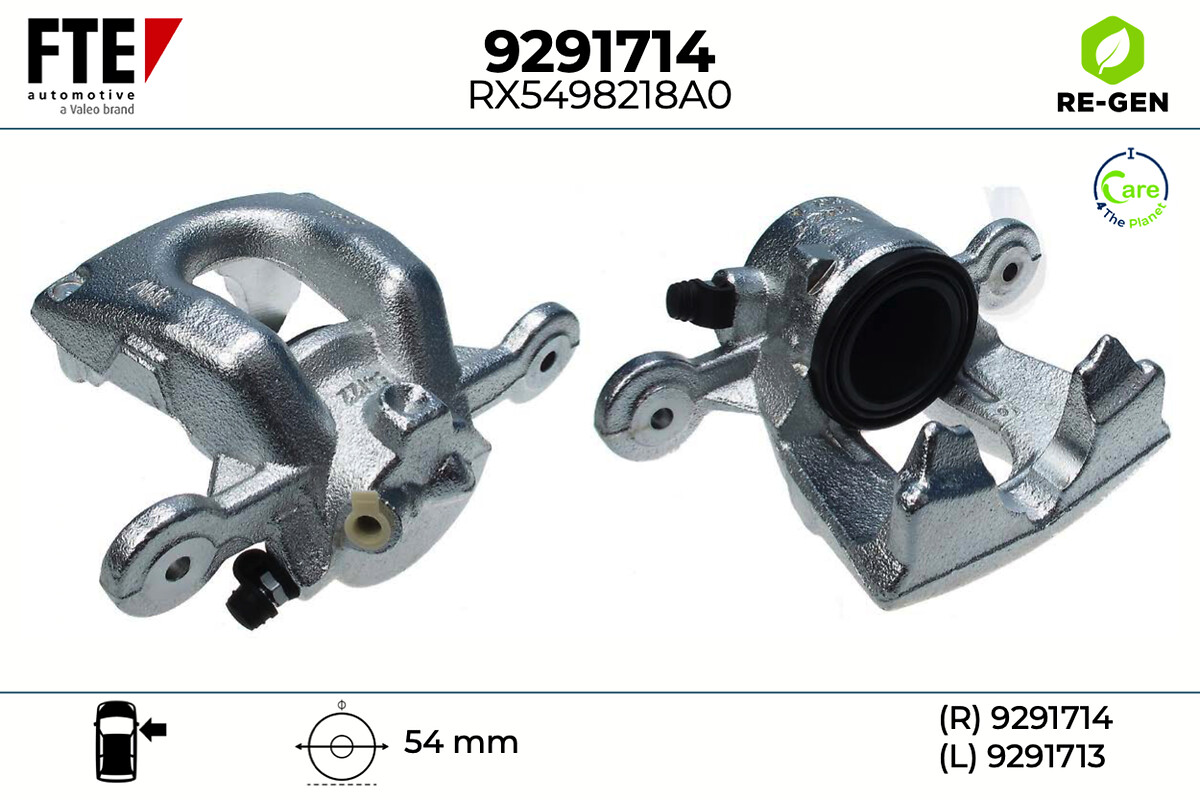 FTE Bremsekaliper 9291714 højre foraksel for BMW