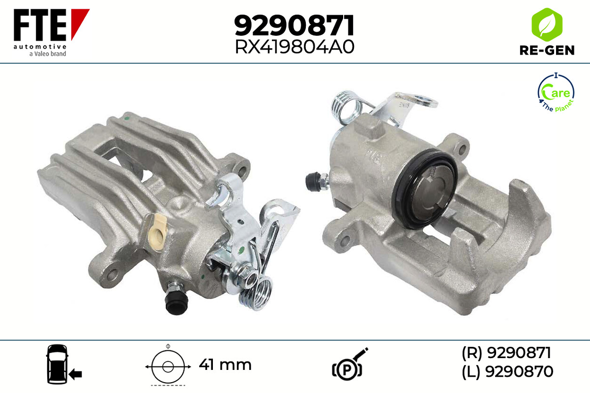 FTE Bremsekaliper 9290871 Bagaksel højre for VW