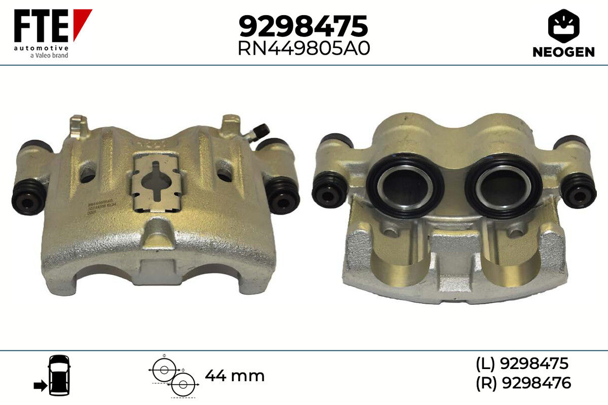 FTE Bremsekaliper 9298475 foran akslen for IVECO