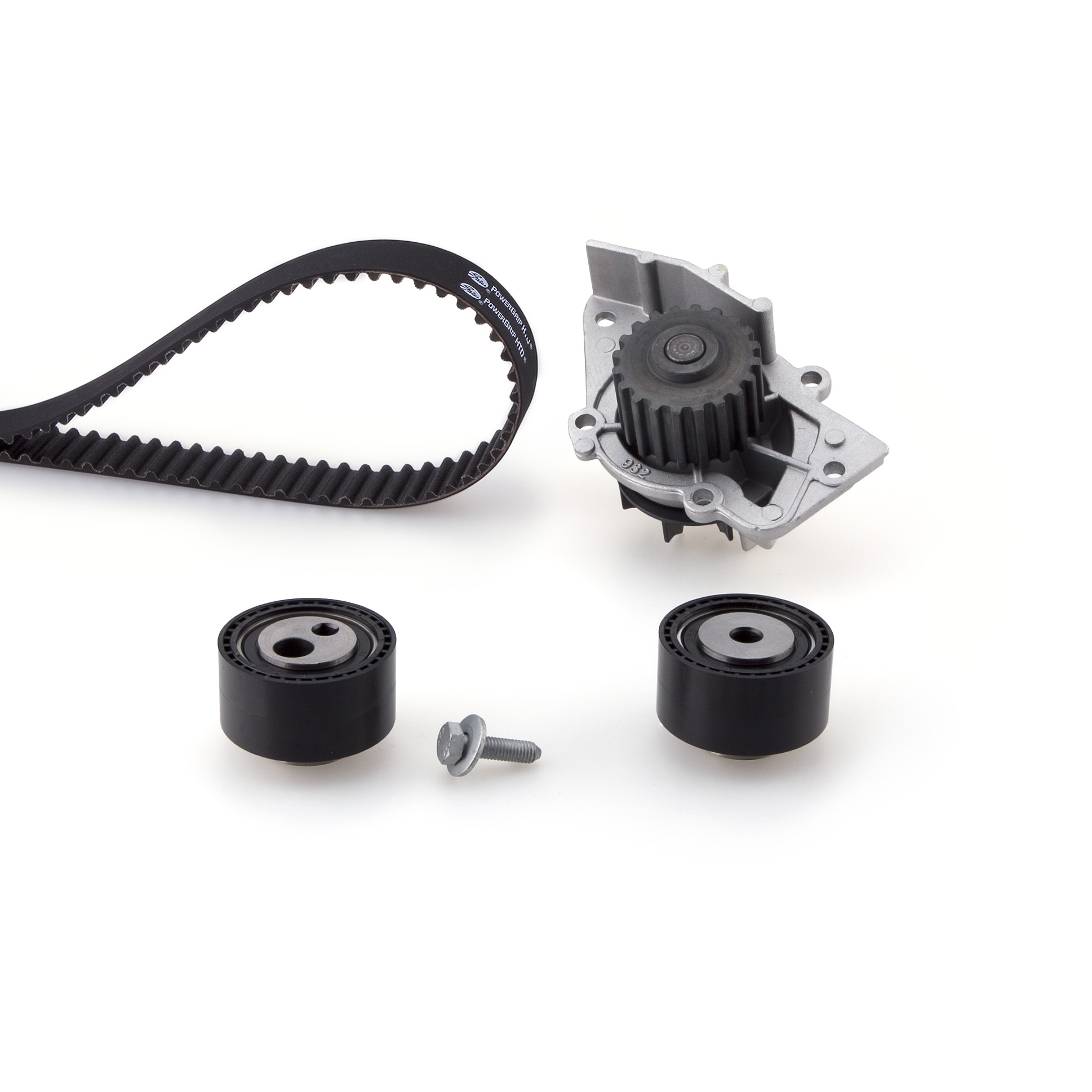 GATES Vandpumpe + tandremssæt kp15588xs for PEUGEOT FIAT