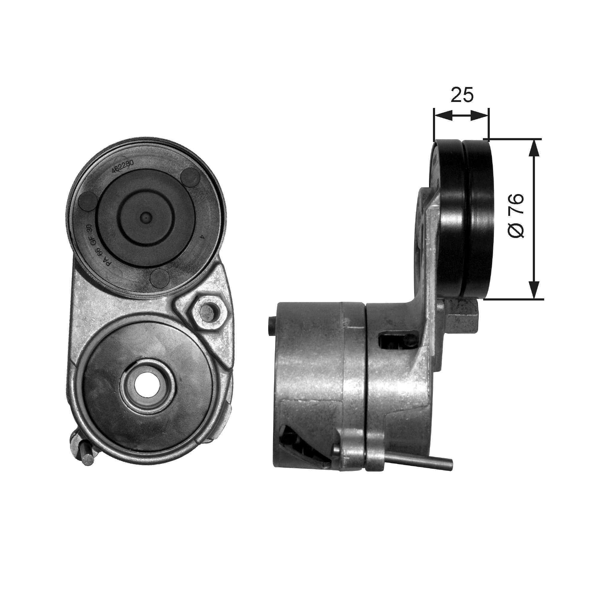 GATES Remstrammer, kilerem t38193 for AUDI SKODA VW