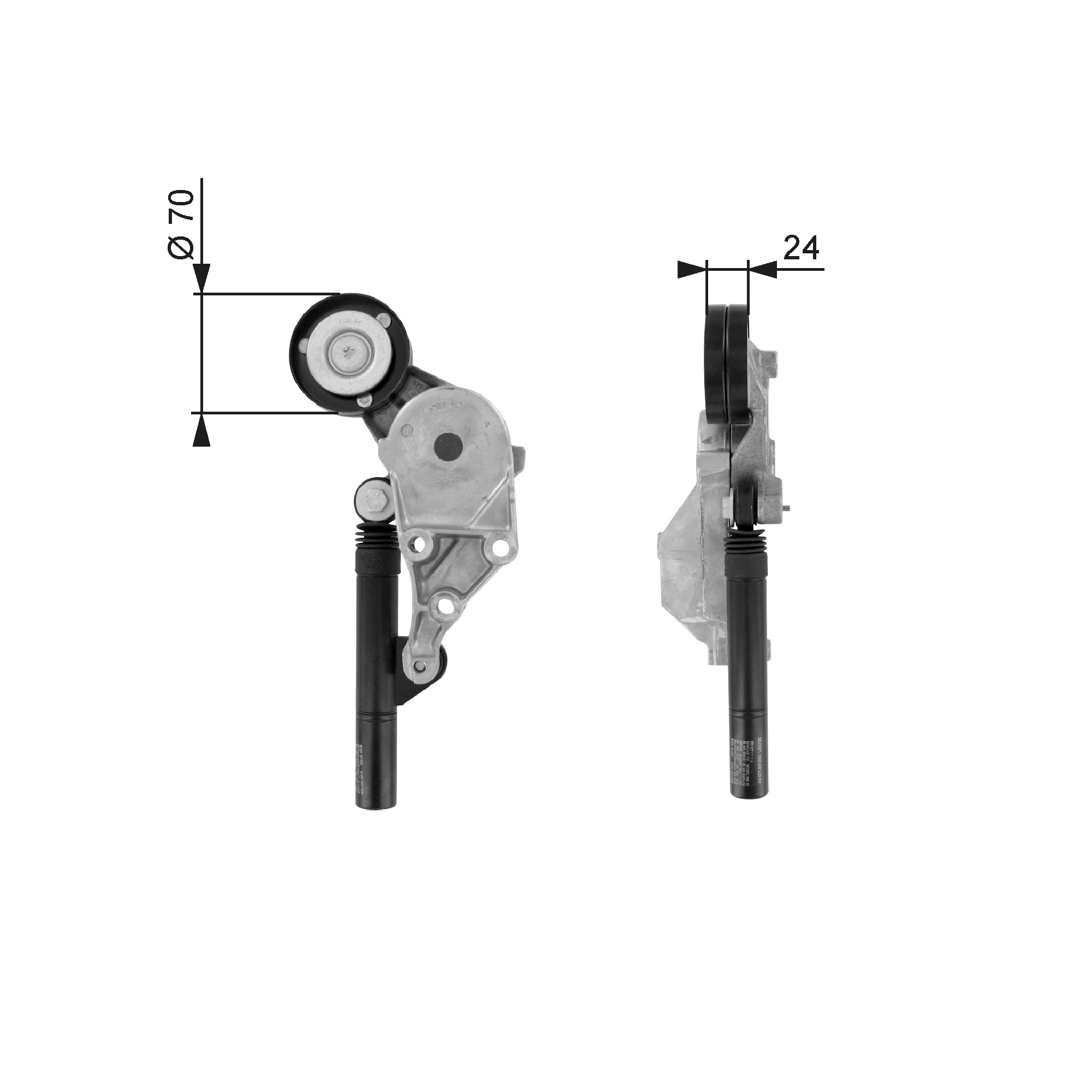 GATES Remstrammer, kilerem t38192 for VW