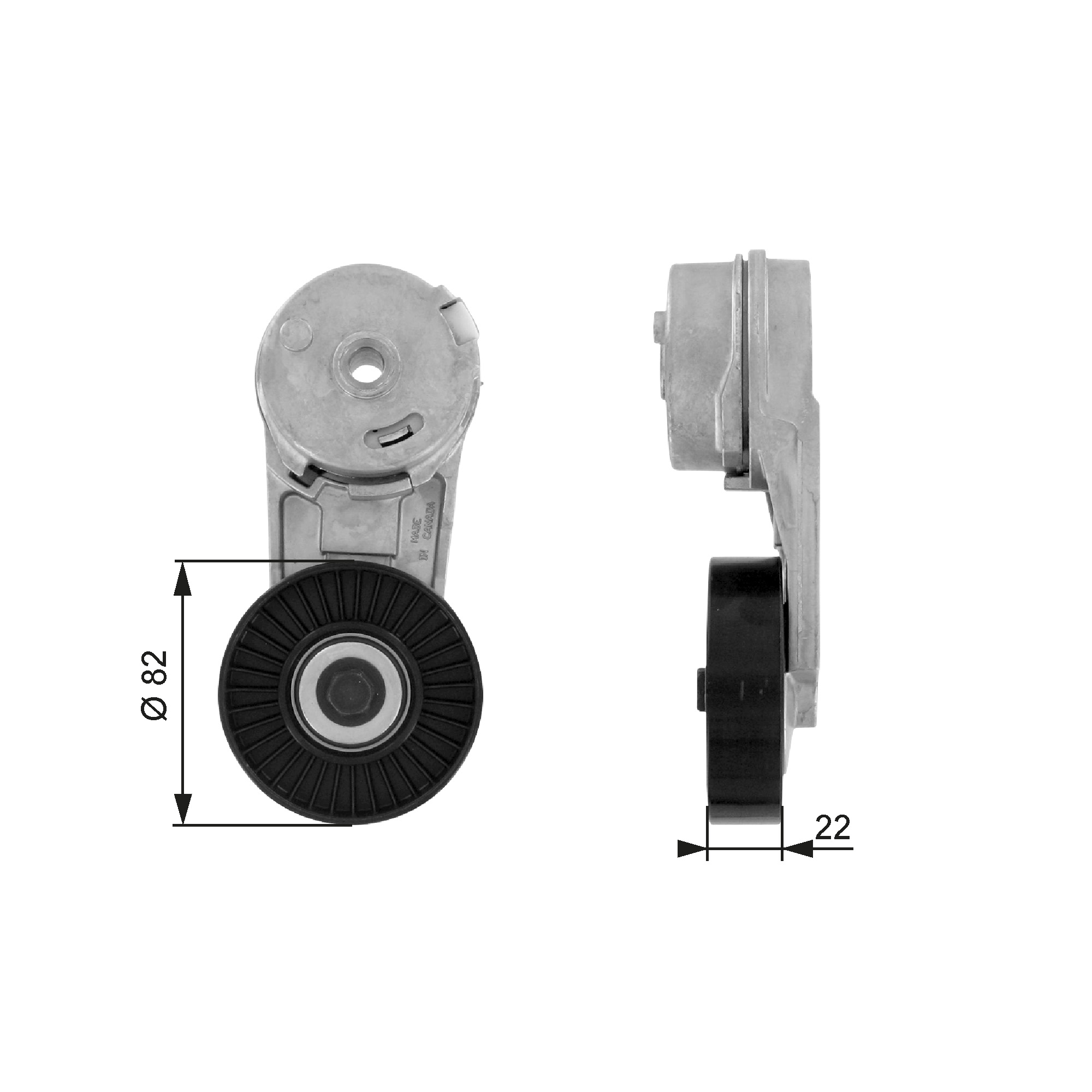 GATES Remstrammer, kilerem t38177 for VAUXHALL CADILLAC SATURN FIAT CHEVROLET