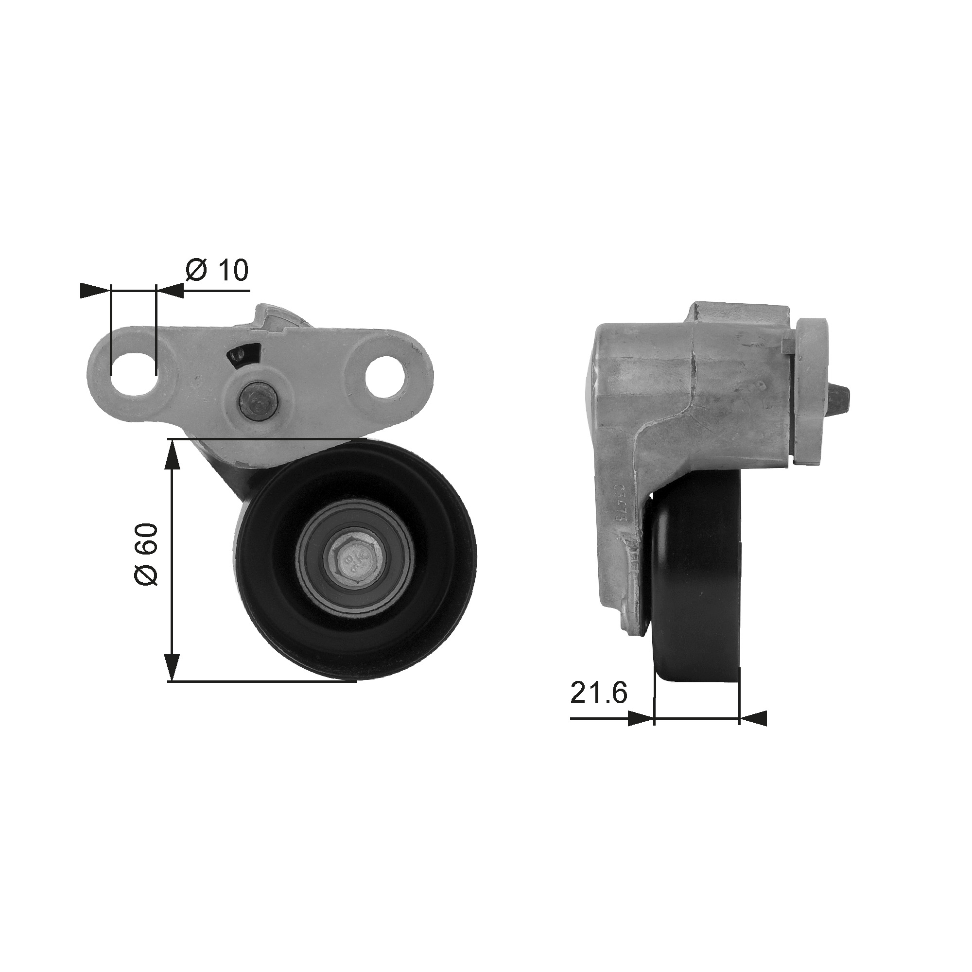 GATES Remstrammer, kilerem t38159 for CHEVROLET HUMMER