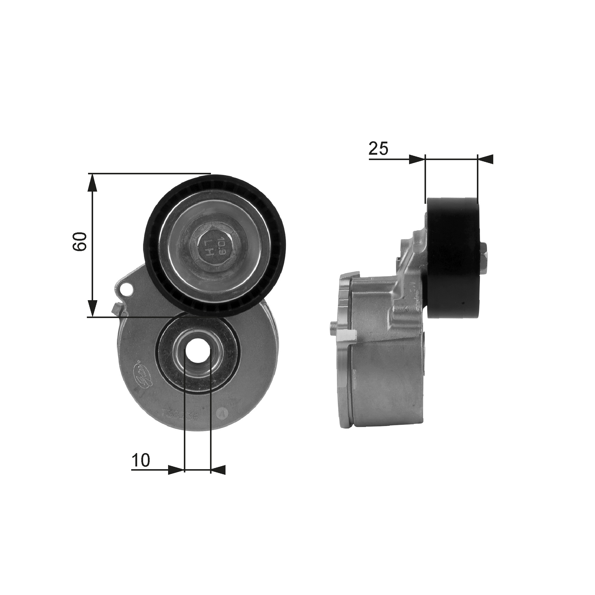 GATES Remstrammer, kilerem t38236 for PEUGEOT