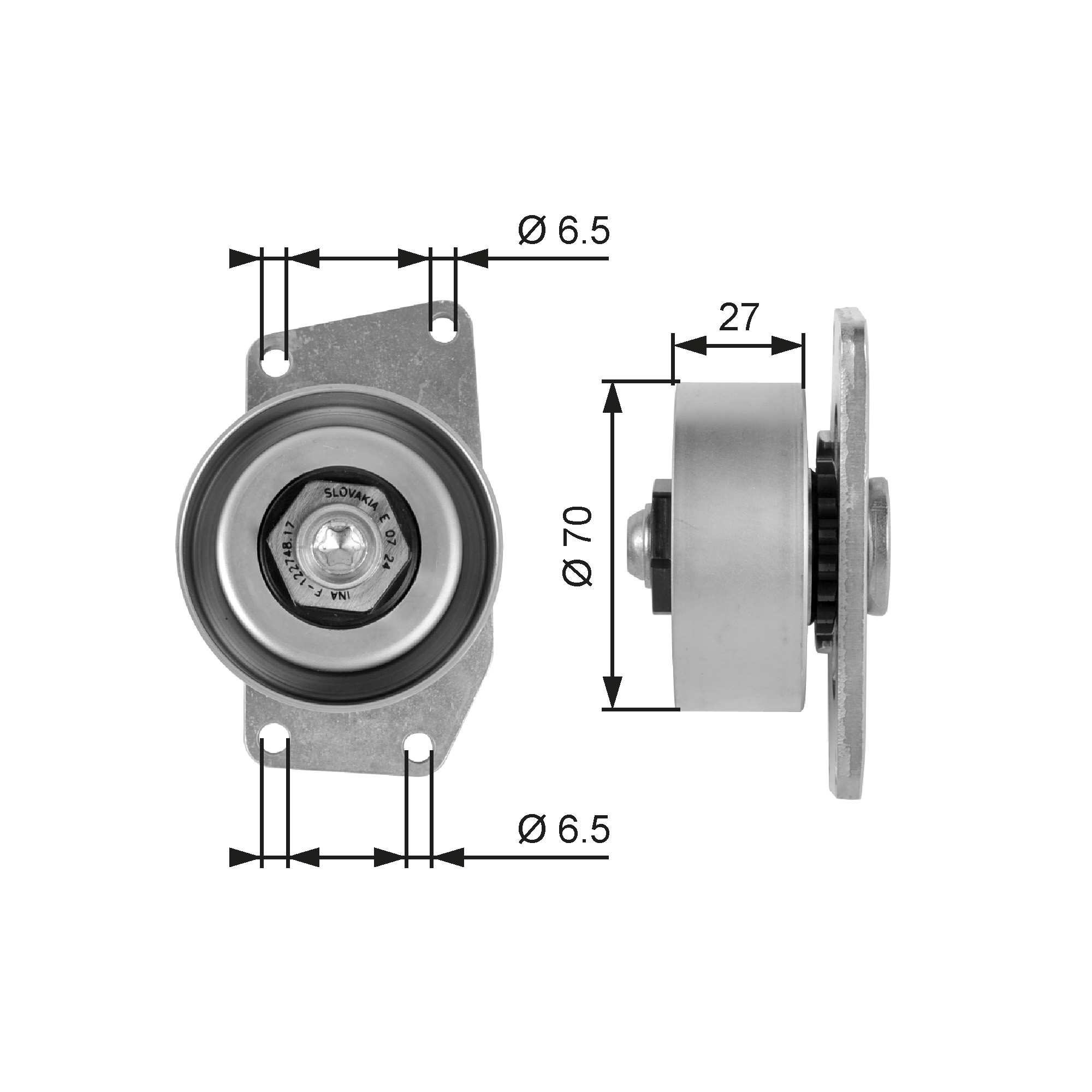 GATES Remstrammer, kilerem t38232 for PEUGEOT