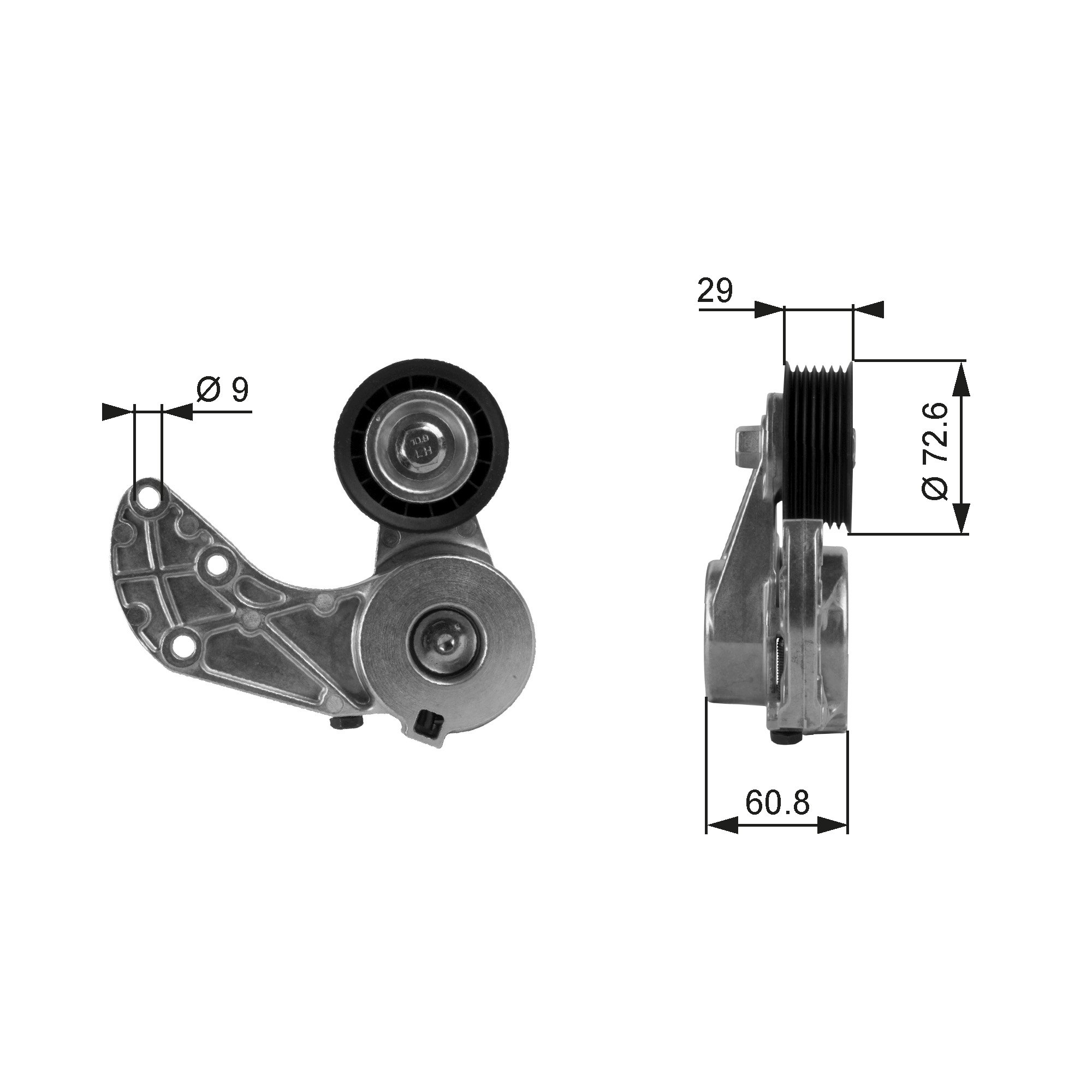 GATES Remstrammer, kilerem t38317 for VW PORSCHE
