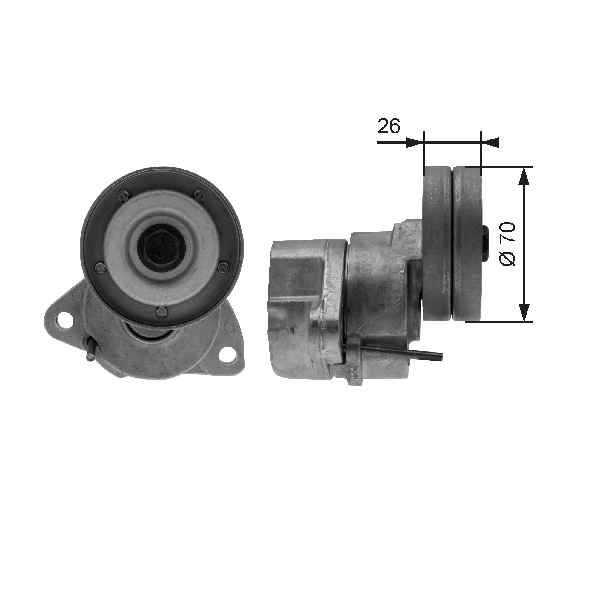 GATES Remstrammer, kilerem t38154 for VAUXHALL CHEVROLET DAEWOO ISUZU