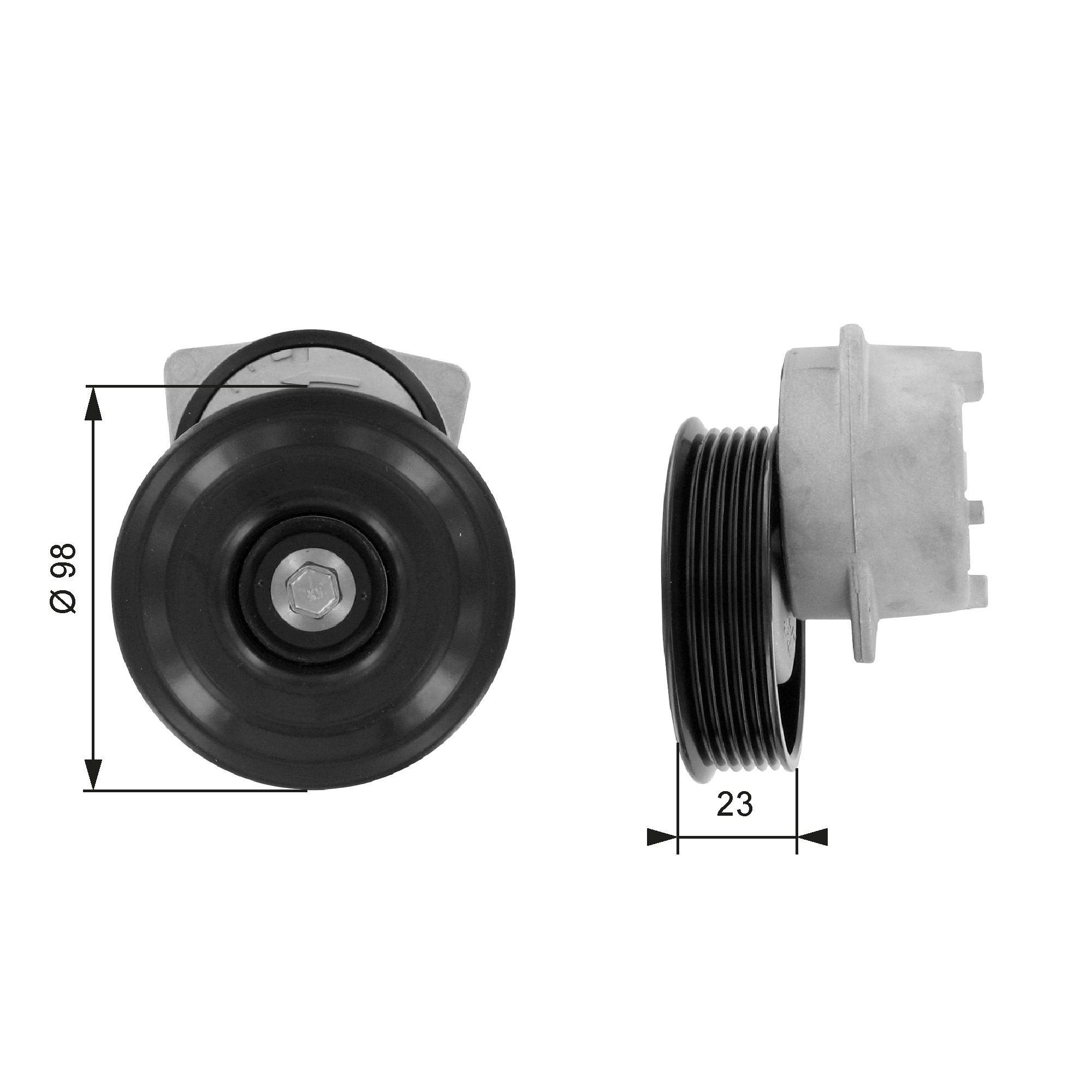 GATES Remstrammer, kilerem t38203 for FORD