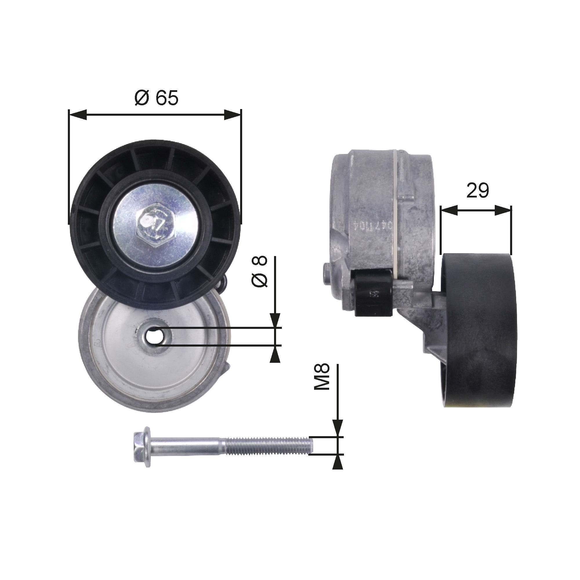 GATES Remstrammer, kilerem t38364 for LANCIA FIAT