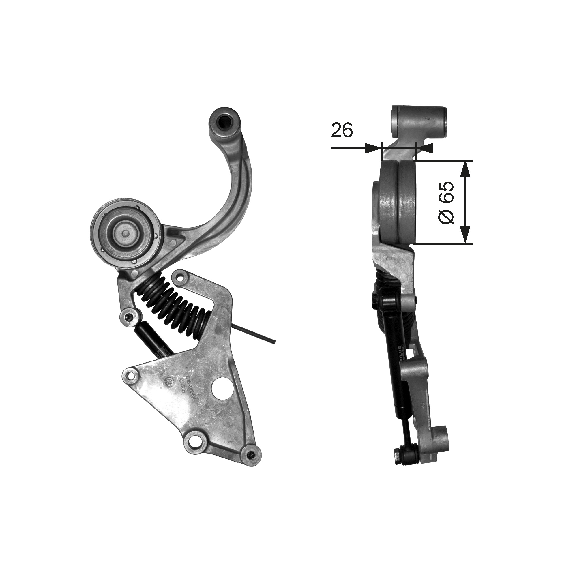 GATES Remstrammer, kilerem t38404 for MINI