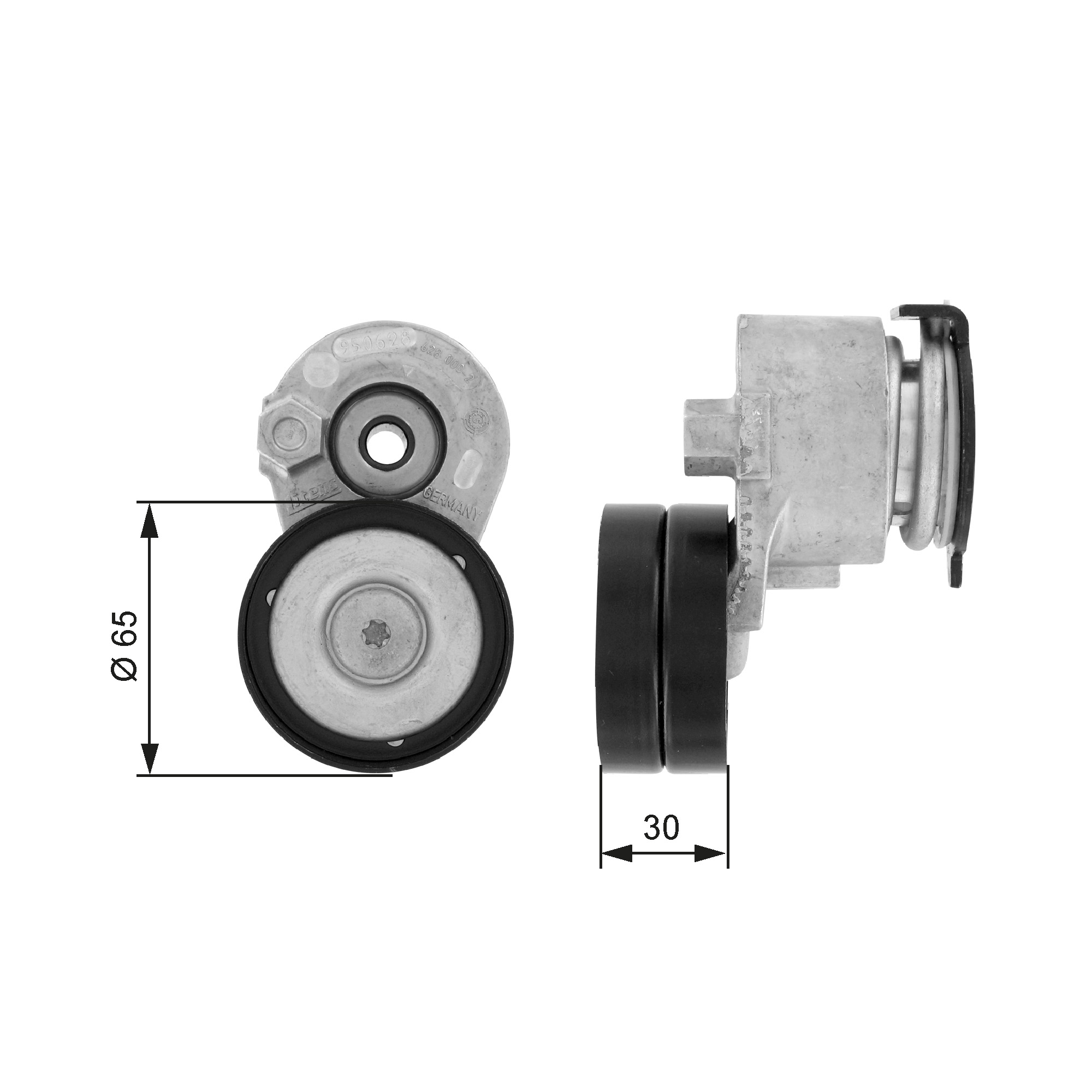 GATES Remstrammer, kilerem t38428 for RENAULT