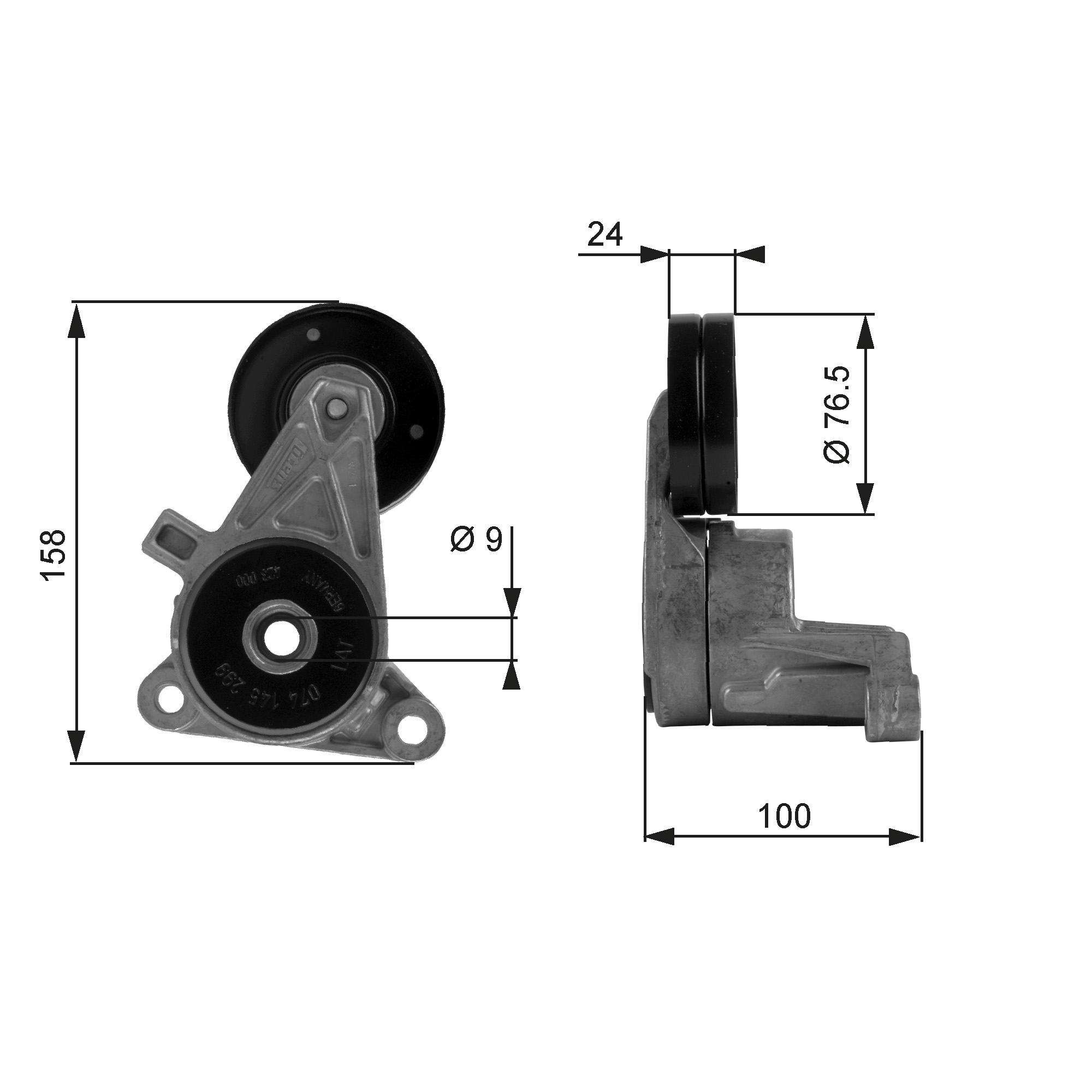 GATES Remstrammer, kilerem t38437 for VOLVO