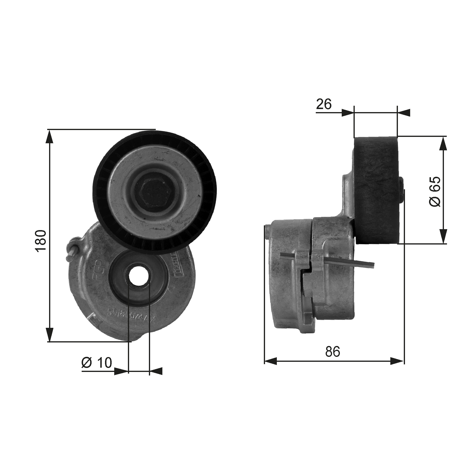 GATES Remstrammer, kilerem t38440 for VAUXHALL FIAT CHEVROLET OPEL SUZUKI