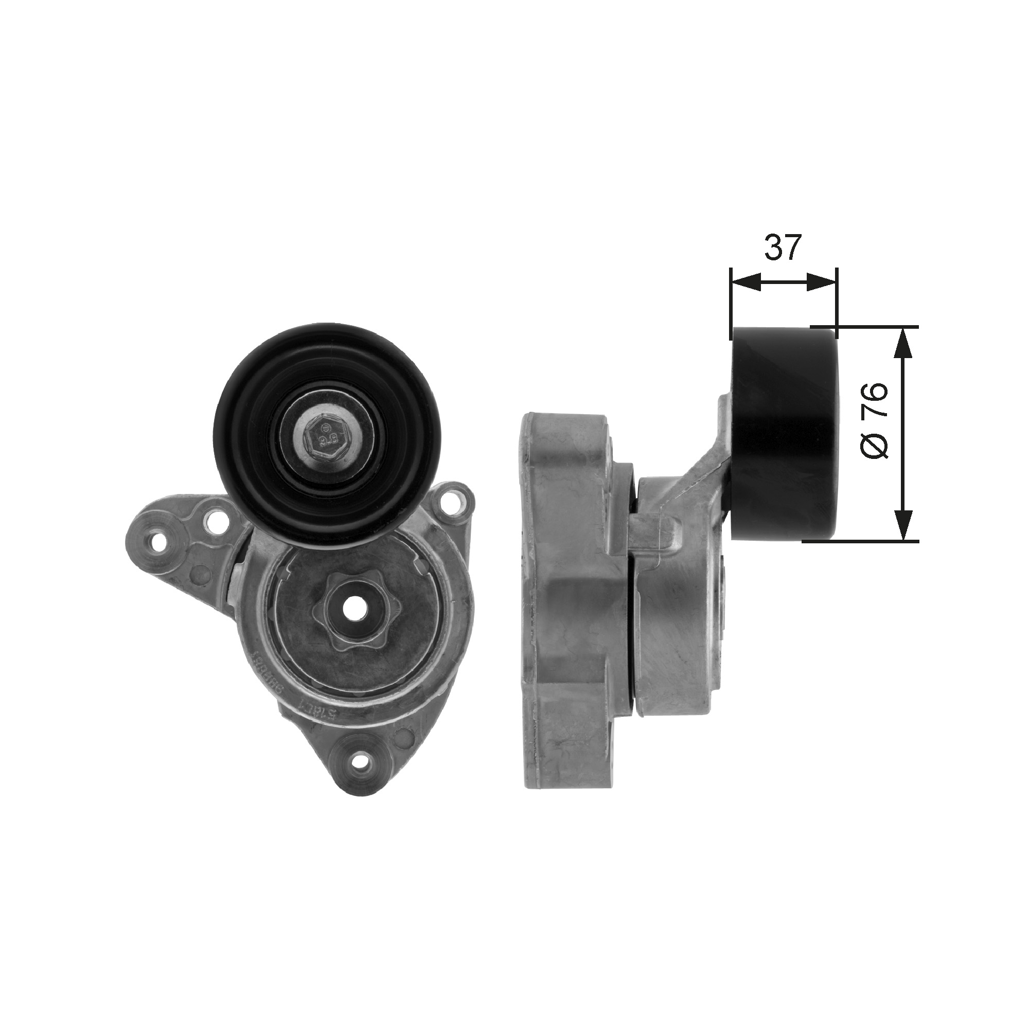GATES Remstrammer, kilerem t38278 for HONDA