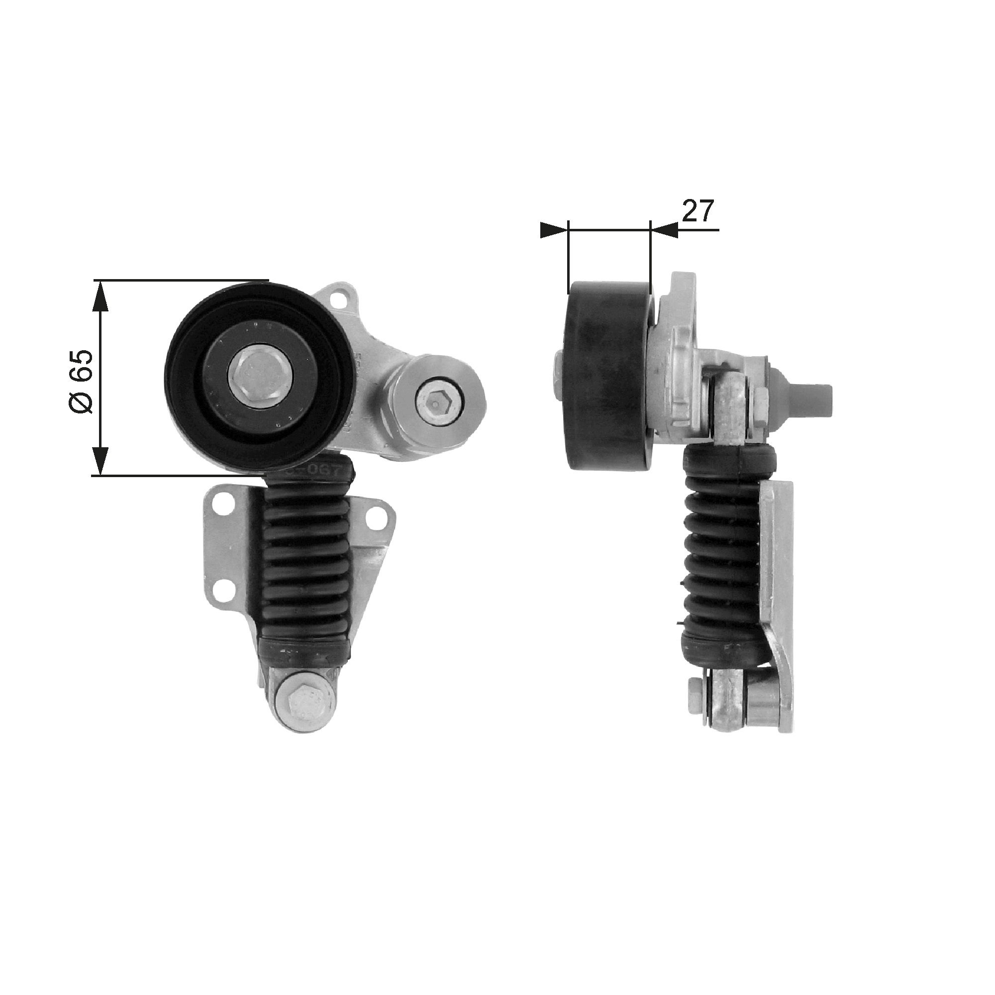 GATES Remstrammer, kilerem t38399 for LANCIA