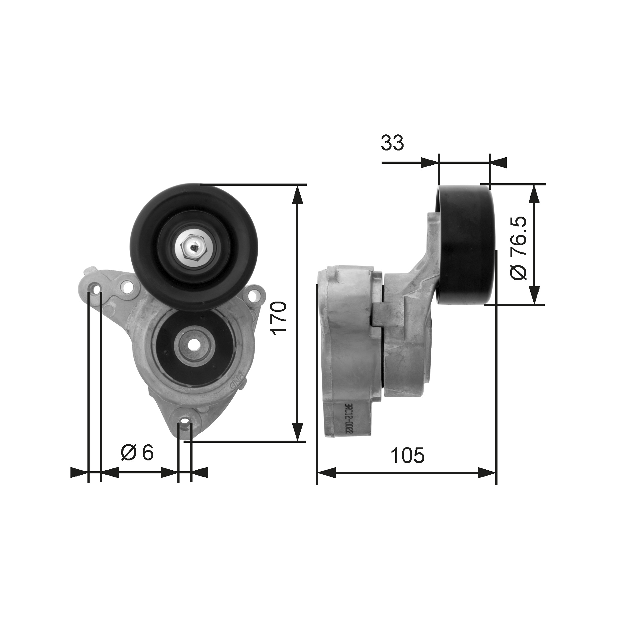 GATES Remstrammer, kilerem t38421 for HONDA