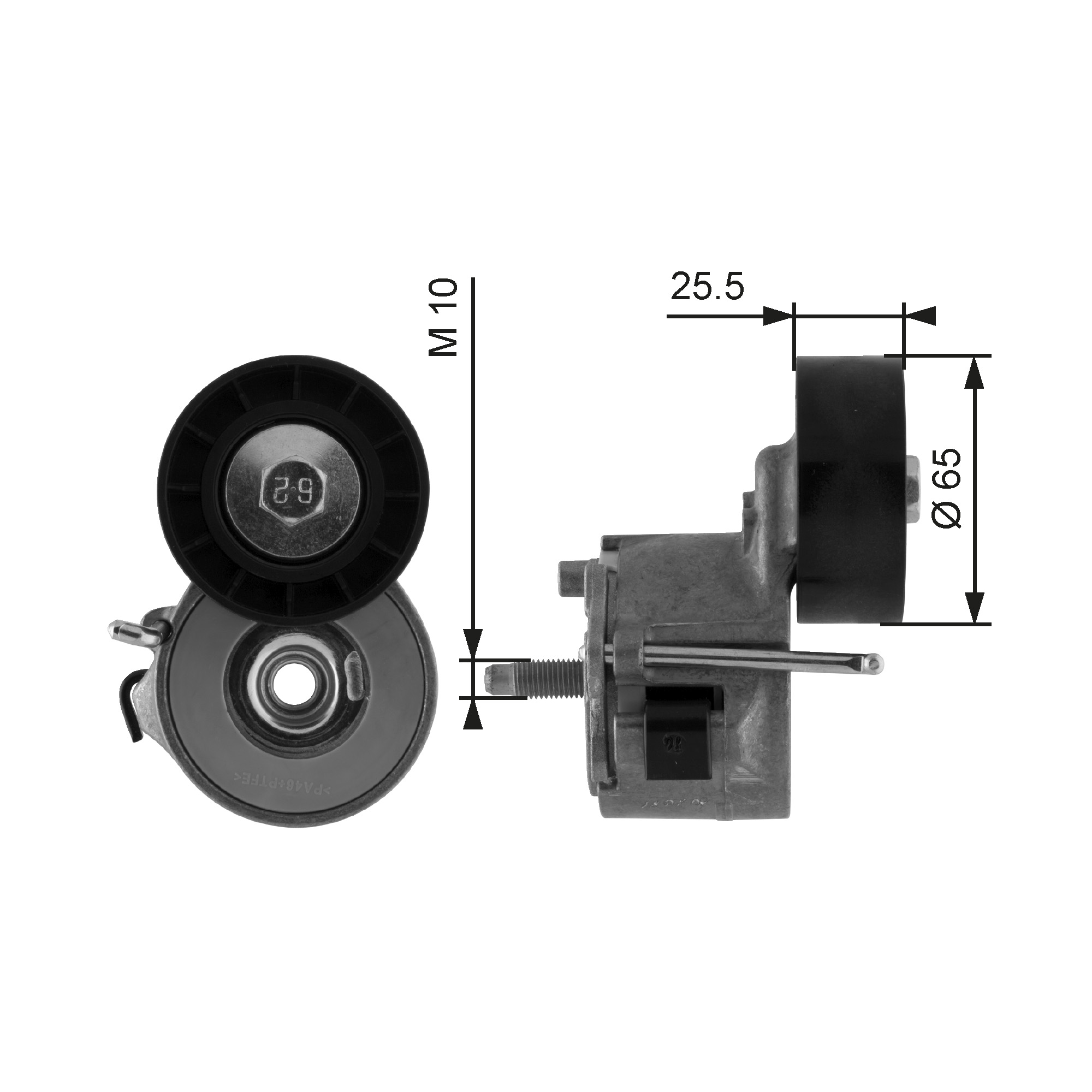 GATES Remstrammer, kilerem t39014 for FORD LANCIA FIAT