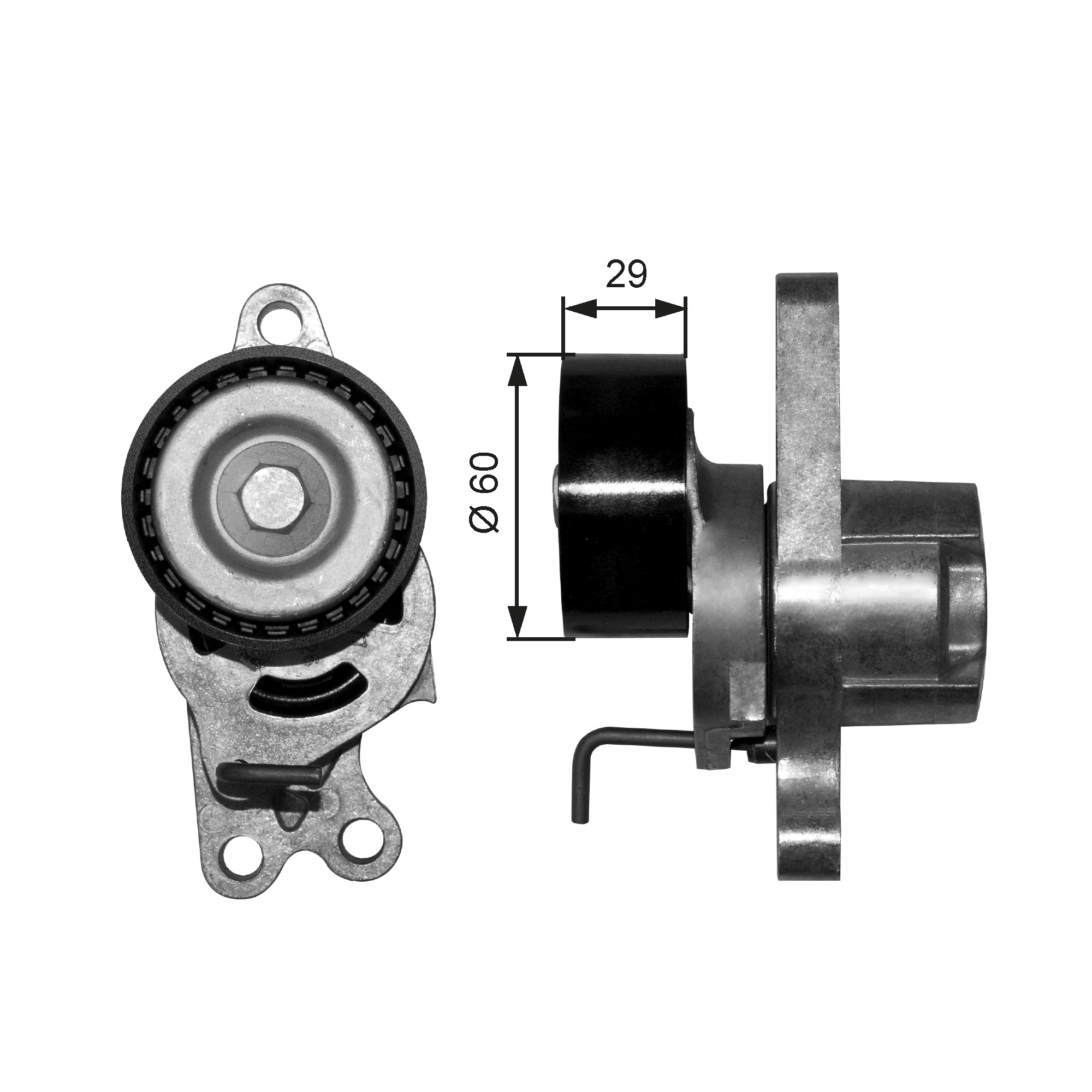 GATES Remstrammer, kilerem t39055 for PEUGEOT CITROËN FIAT