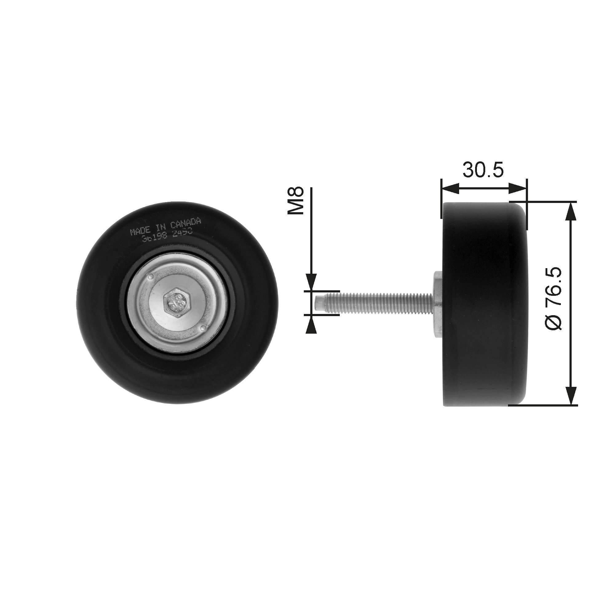 GATES Medløberhjul, multi-V-rem t36198 for FORD FORD USA FORD ASIA & OCEANIA