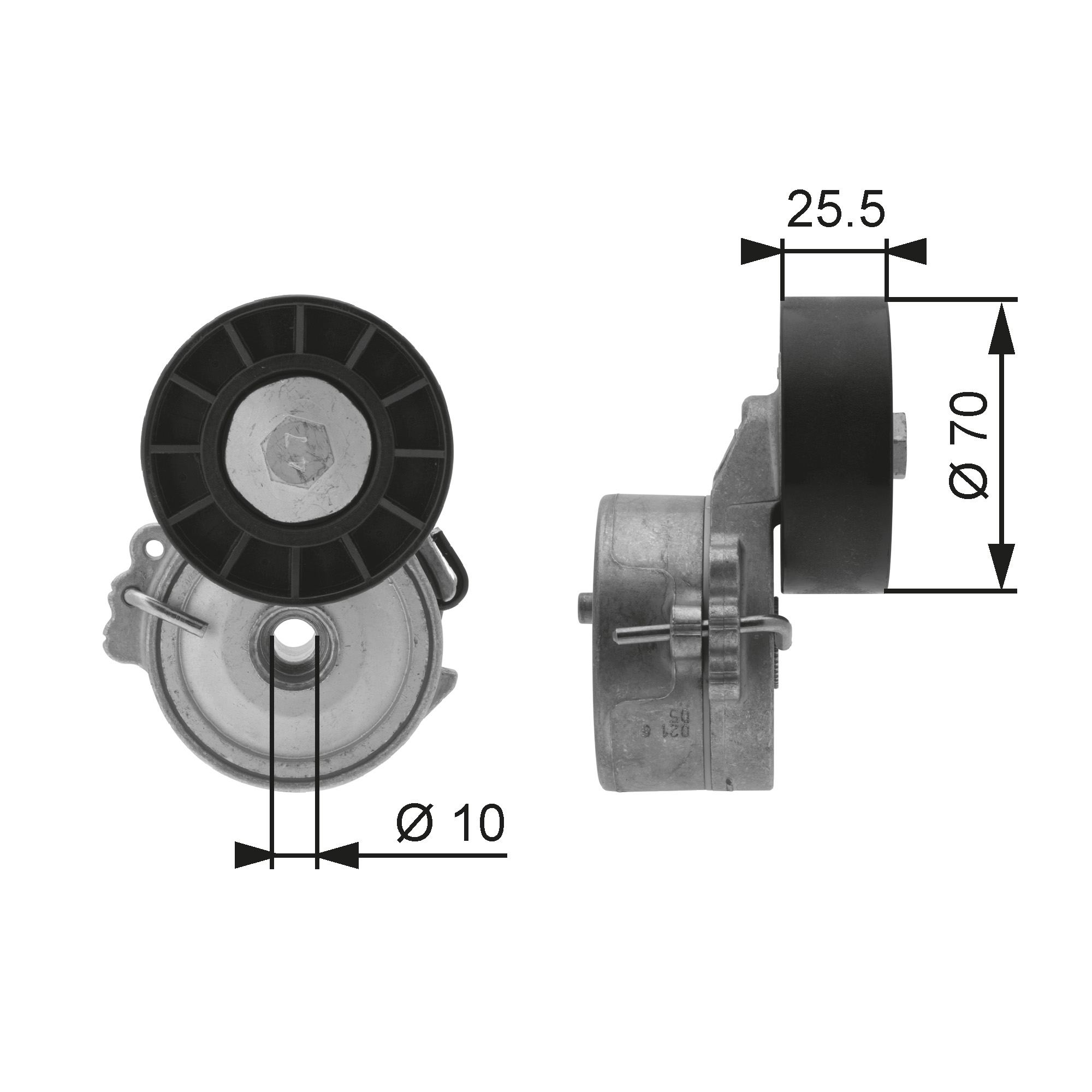 GATES Remstrammer, kilerem t38392 for PEUGEOT FORD LANCIA SUZUKI