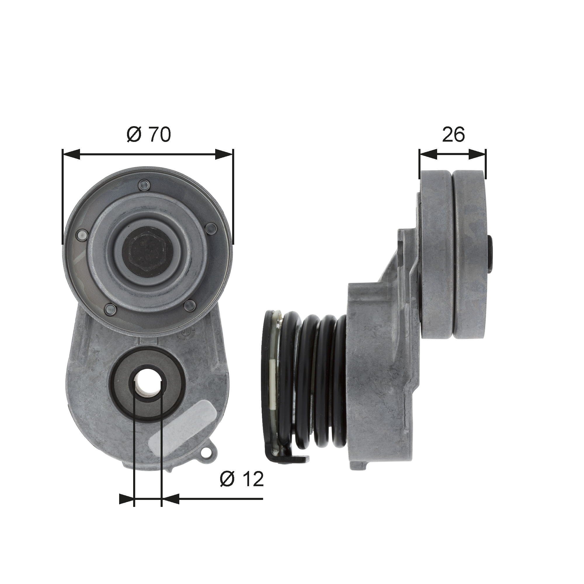 GATES Remstrammer, kilerem t38496 for VAUXHALL HONDA