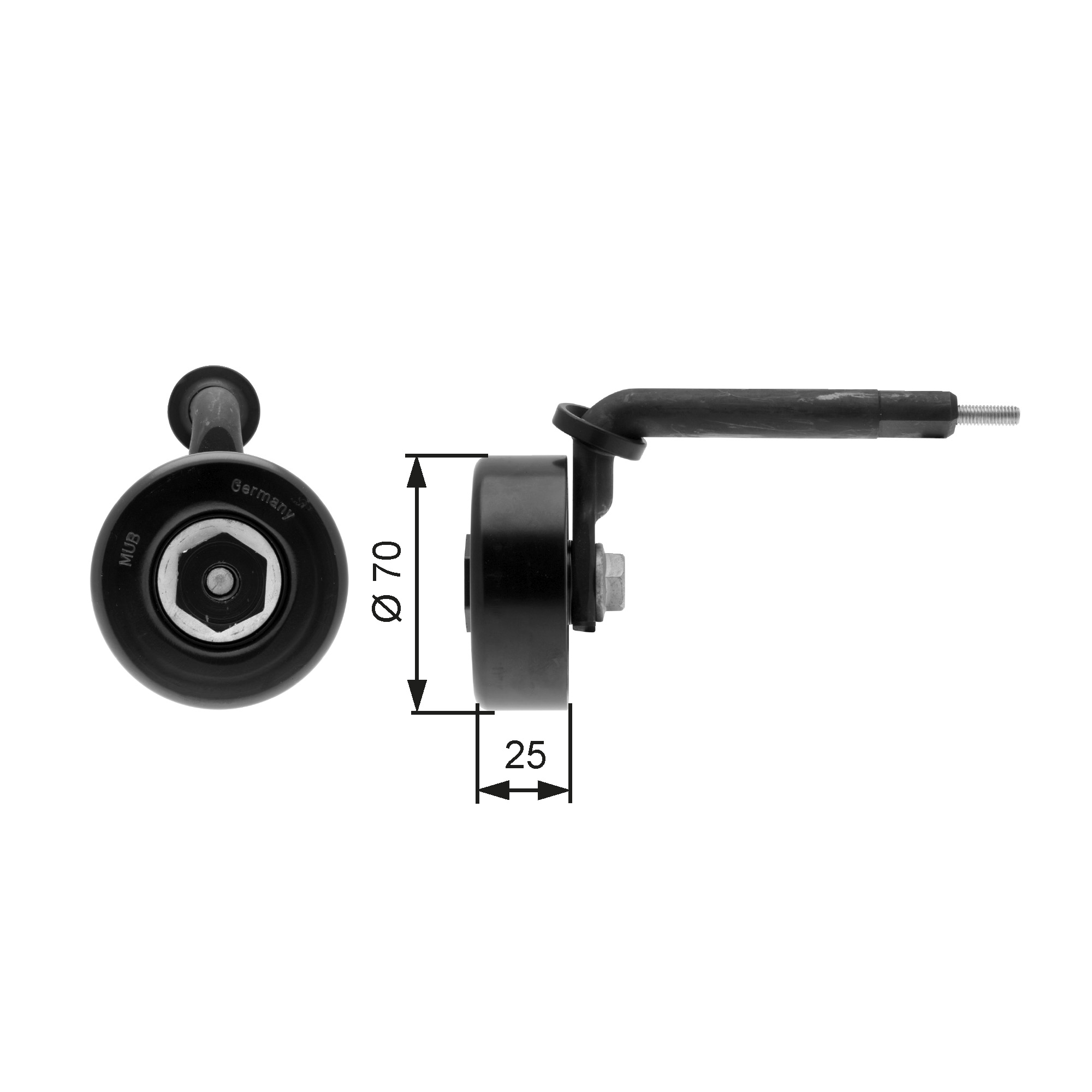 GATES Remstrammer, kilerem t39015 for BMW ROVER LAND ROVER