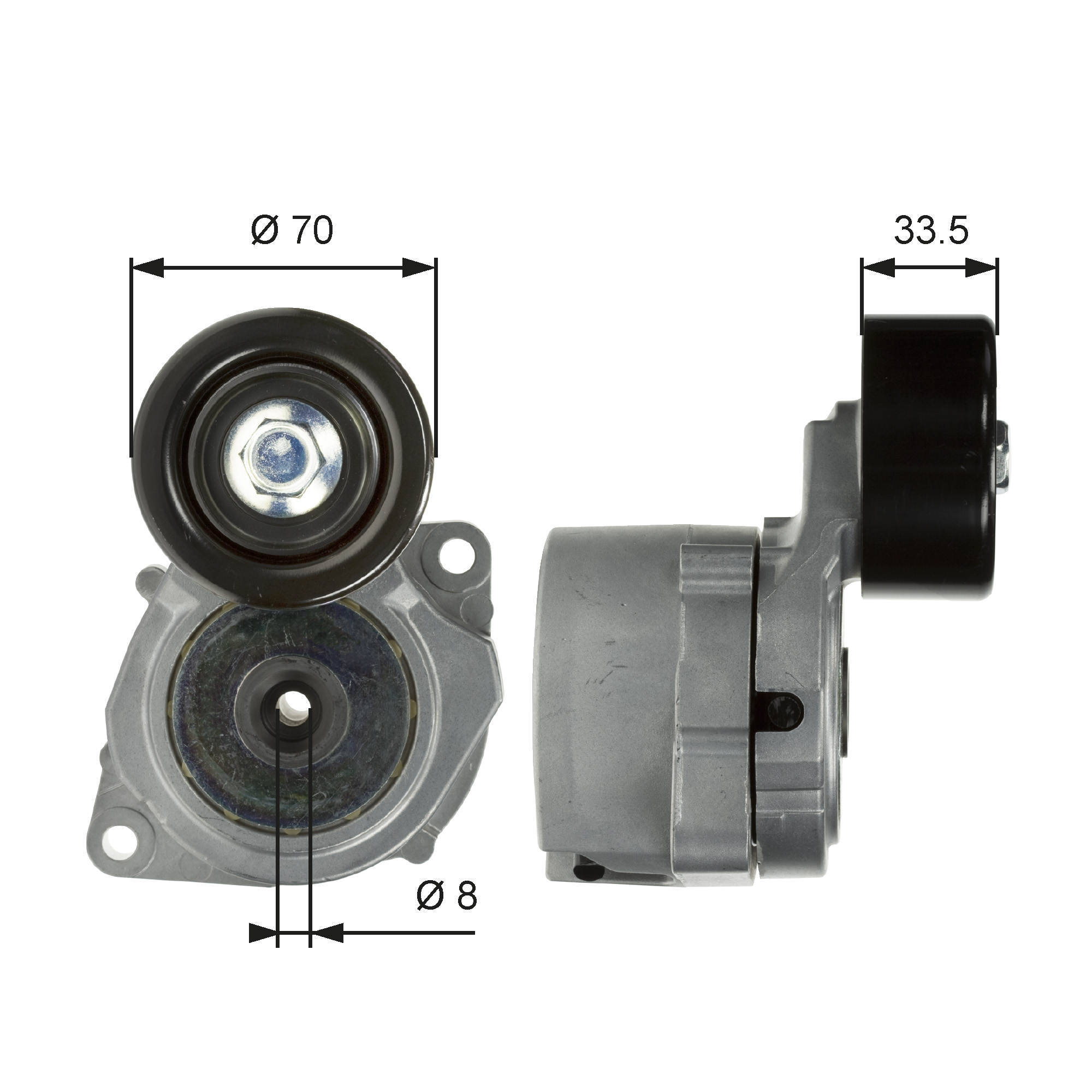 GATES Remstrammer, kilerem t39102 for HONDA