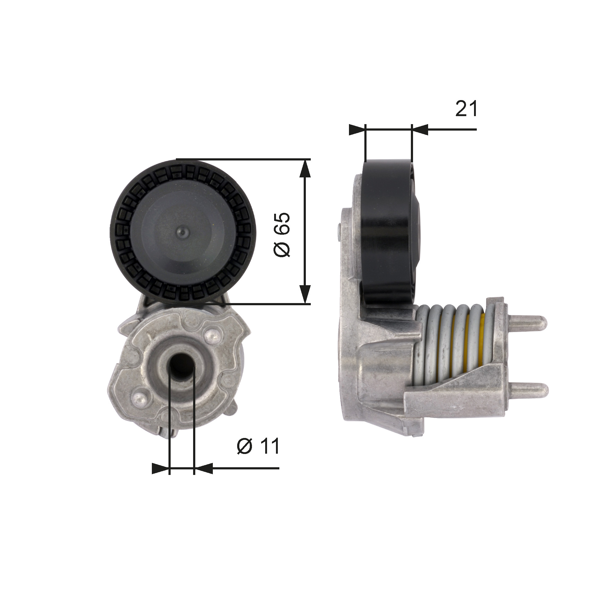 GATES Remstrammer, kilerem t39118 for FORD VOLVO