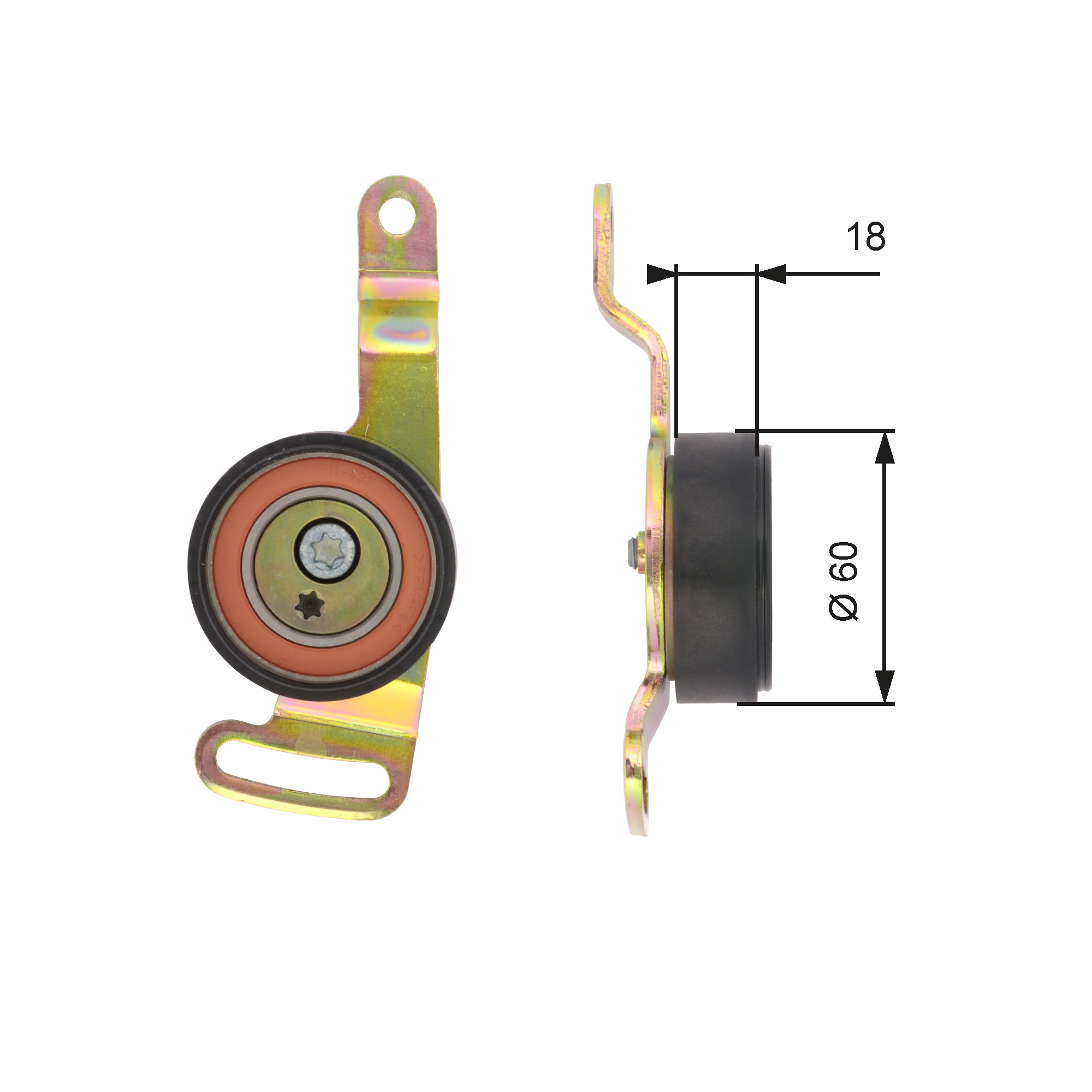 GATES Remstrammer, kilerem t39119 for MERCEDES-BENZ SMART