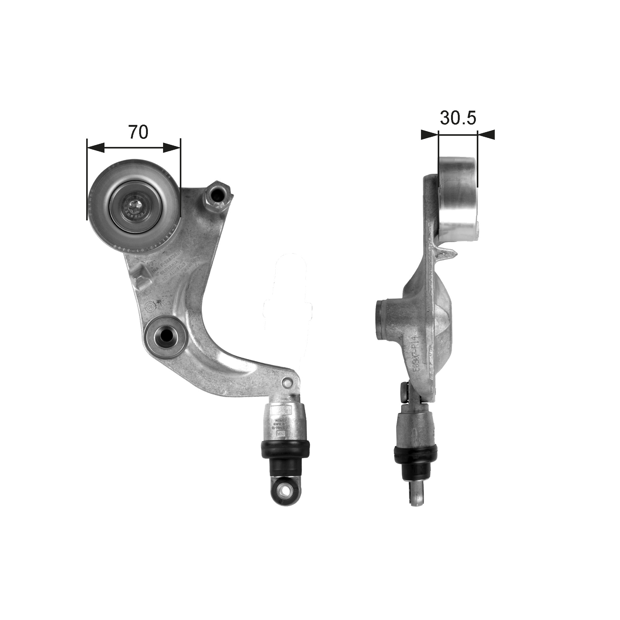 GATES Remstrammer, kilerem t39077 for HONDA