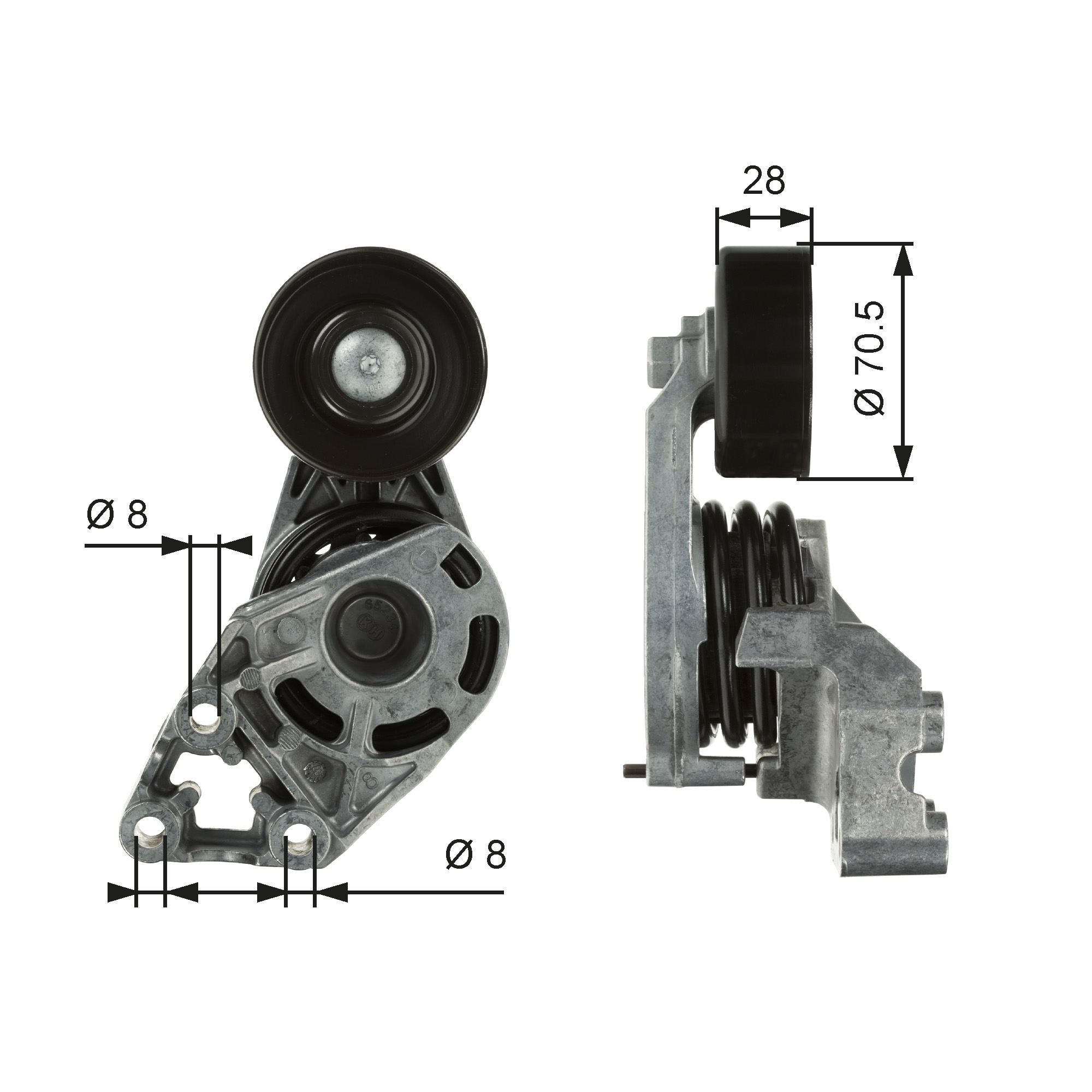 GATES Remstrammer, kilerem t38472 for VW