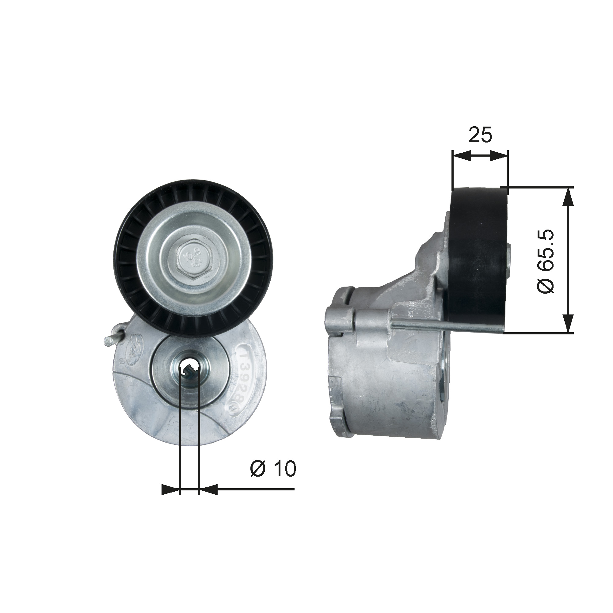 GATES Remstrammer, kilerem t39281 for VAUXHALL FIAT PEUGEOT