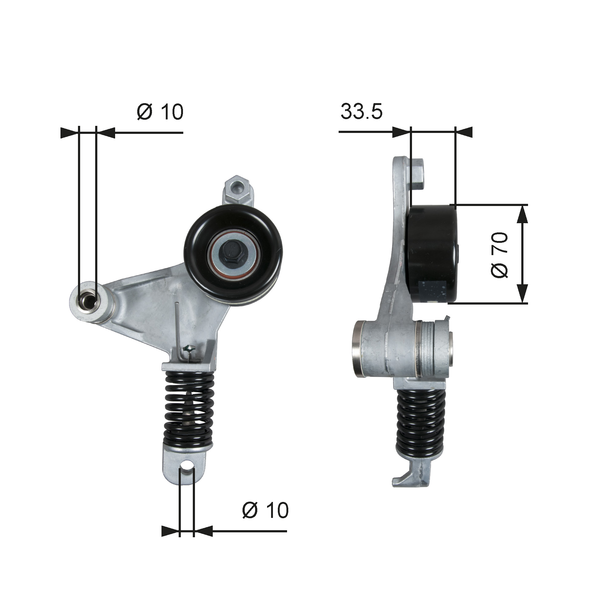 GATES Remstrammer, kilerem t38453 for TOYOTA