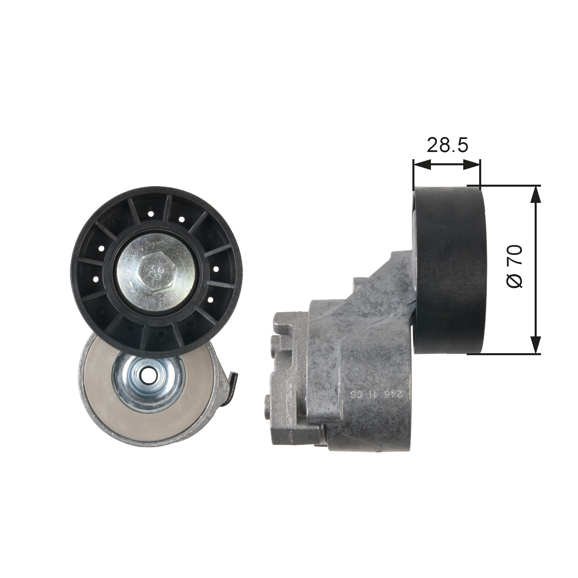 GATES Remstrammer, kilerem t39138 for FIAT IVECO