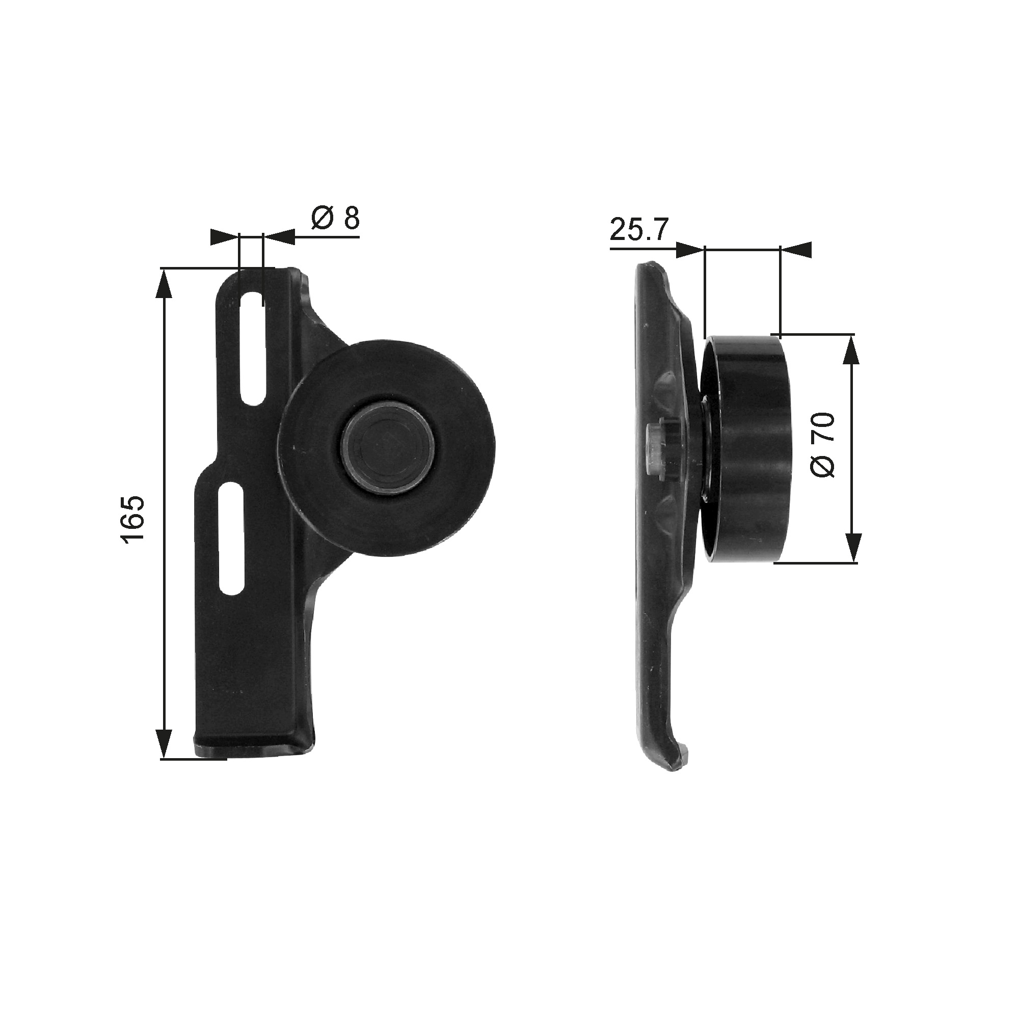 GATES Strammehjul, kilerem t36035 for RENAULT