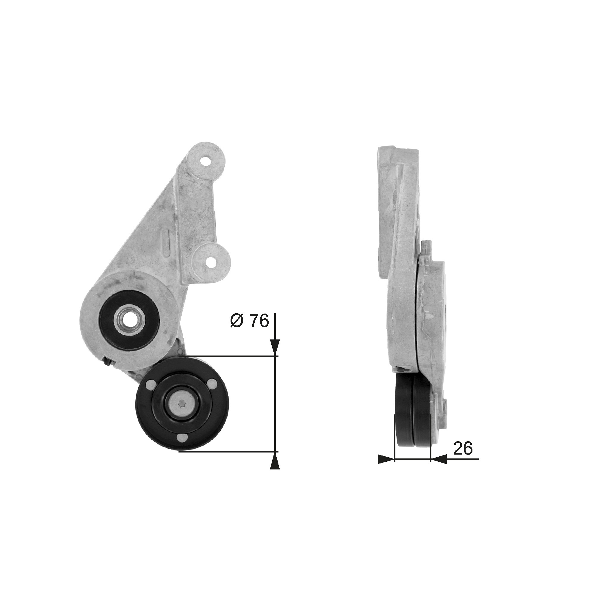 GATES Remstrammer, kilerem t38304 for VOLVO RENAULT