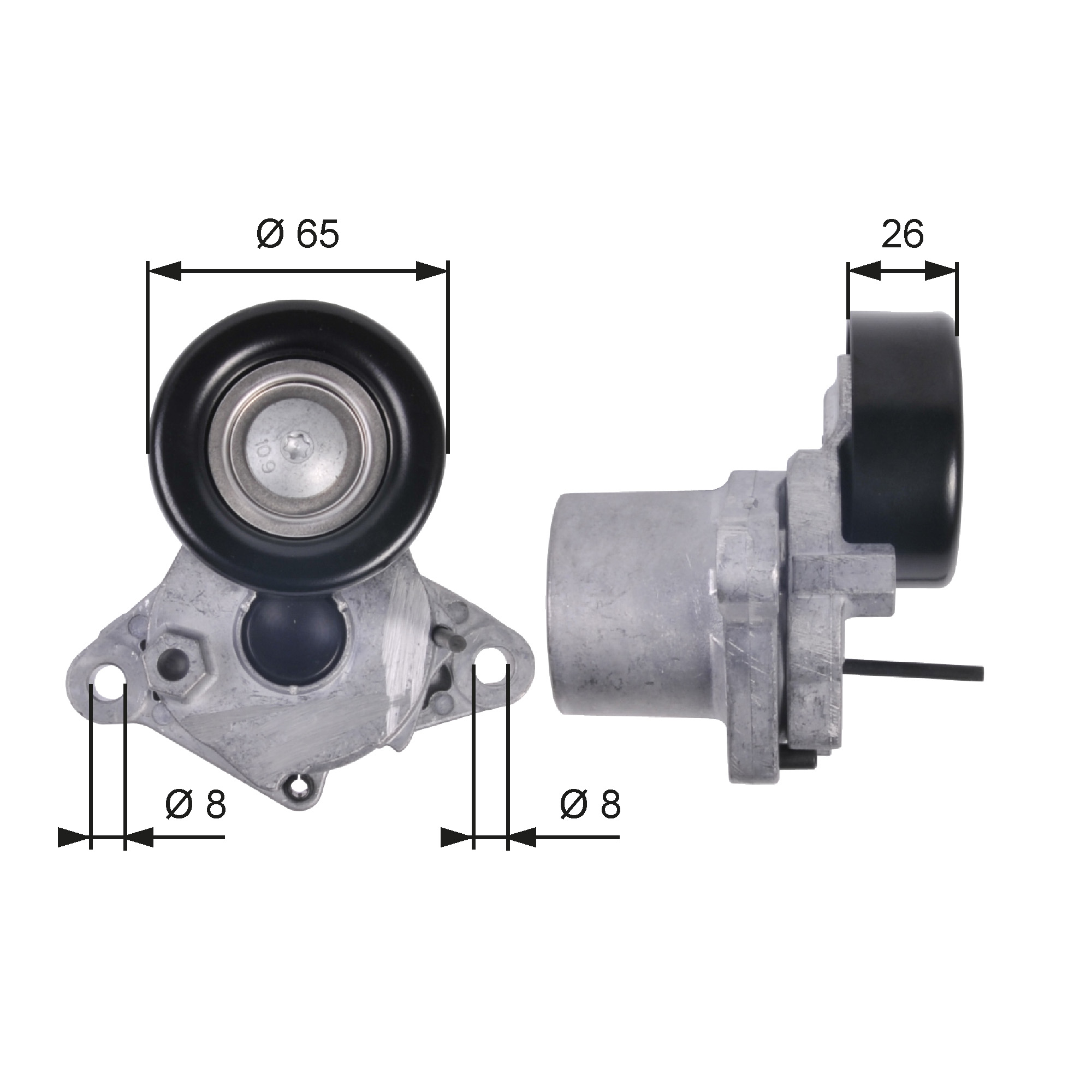 GATES Remstrammer, kilerem t39123 for KIA