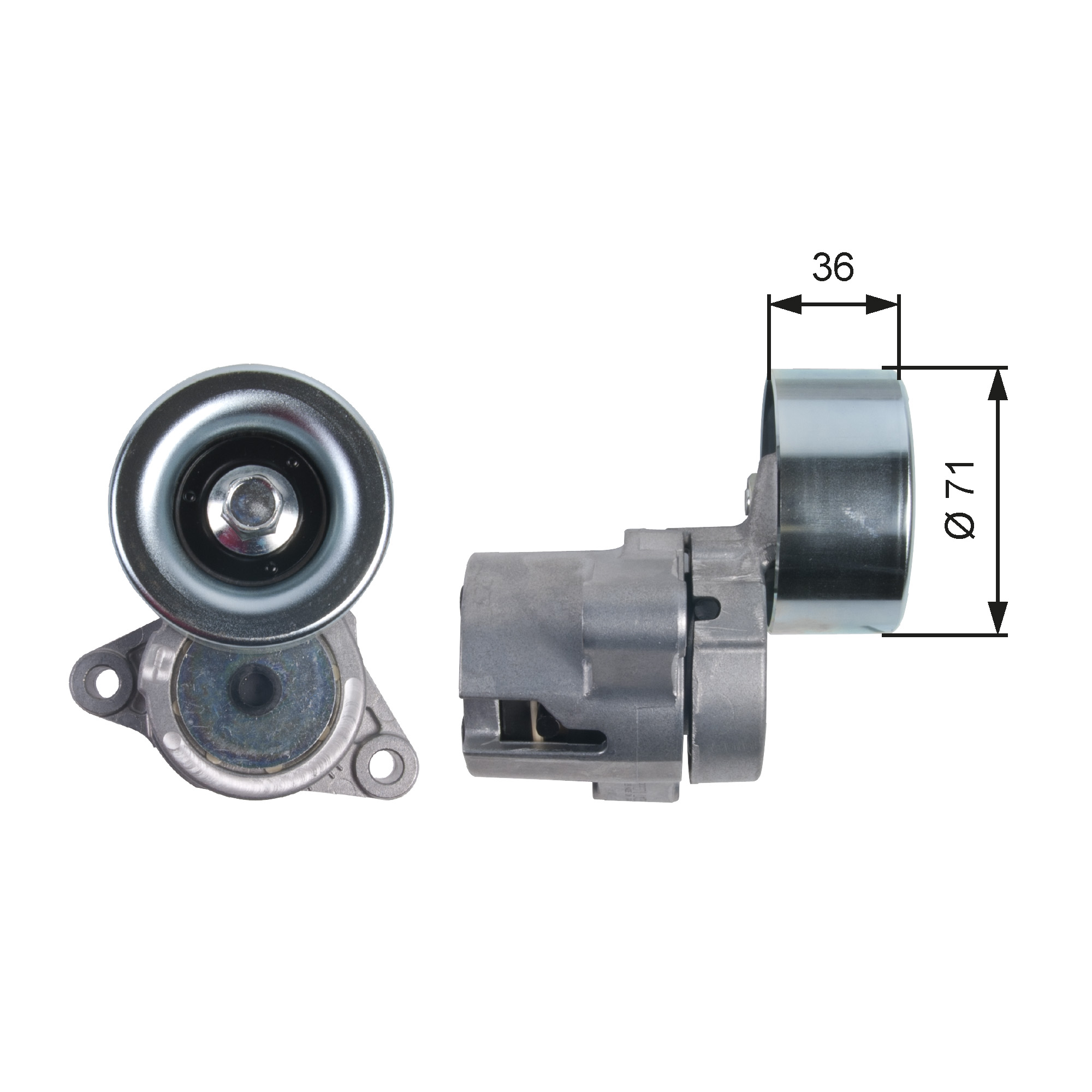 GATES Remstrammer, kilerem t39133 for MAZDA
