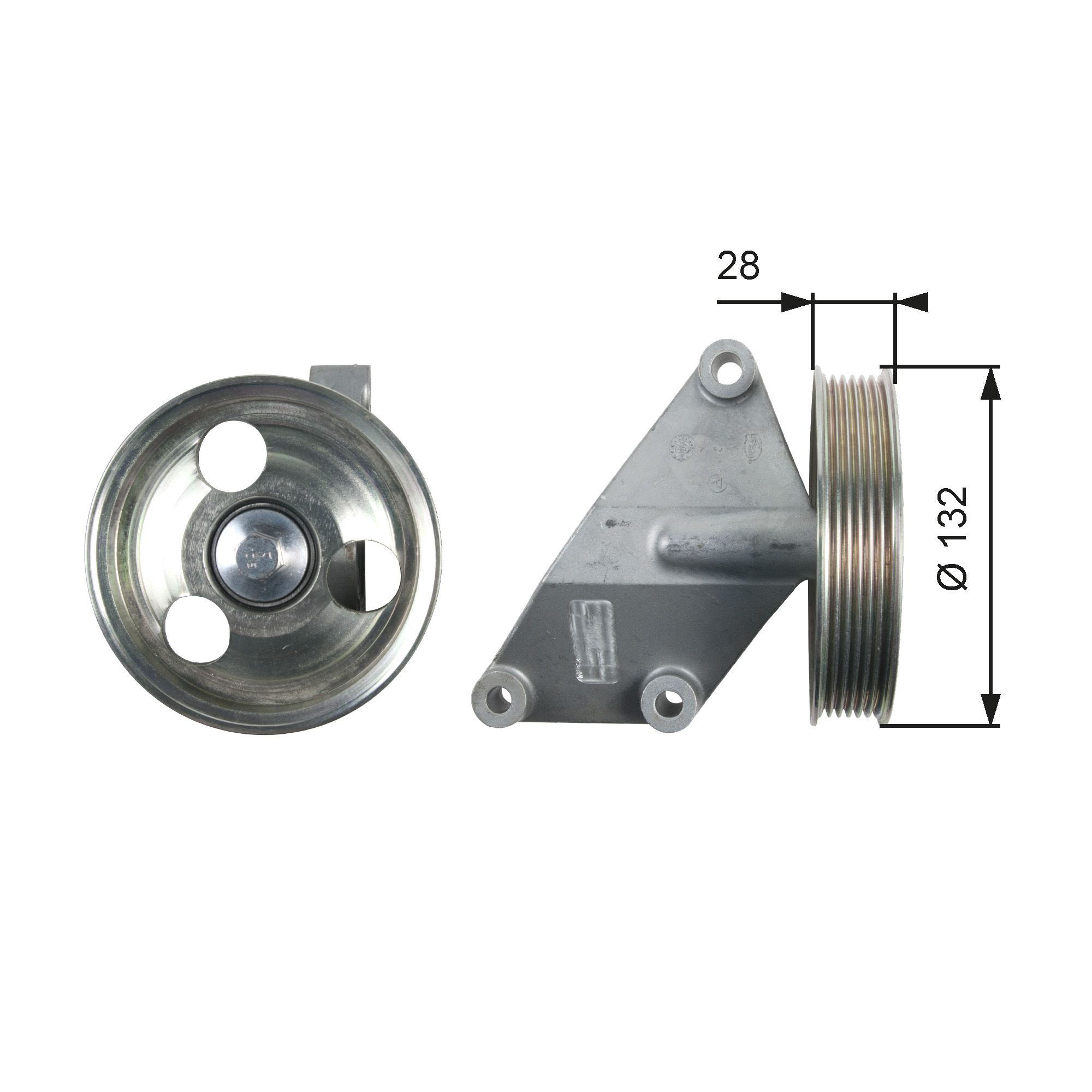 TRISCAN Medløberhjul, multi-V-rem 8641 282021 for CITROËN PEUGEOT LANCIA