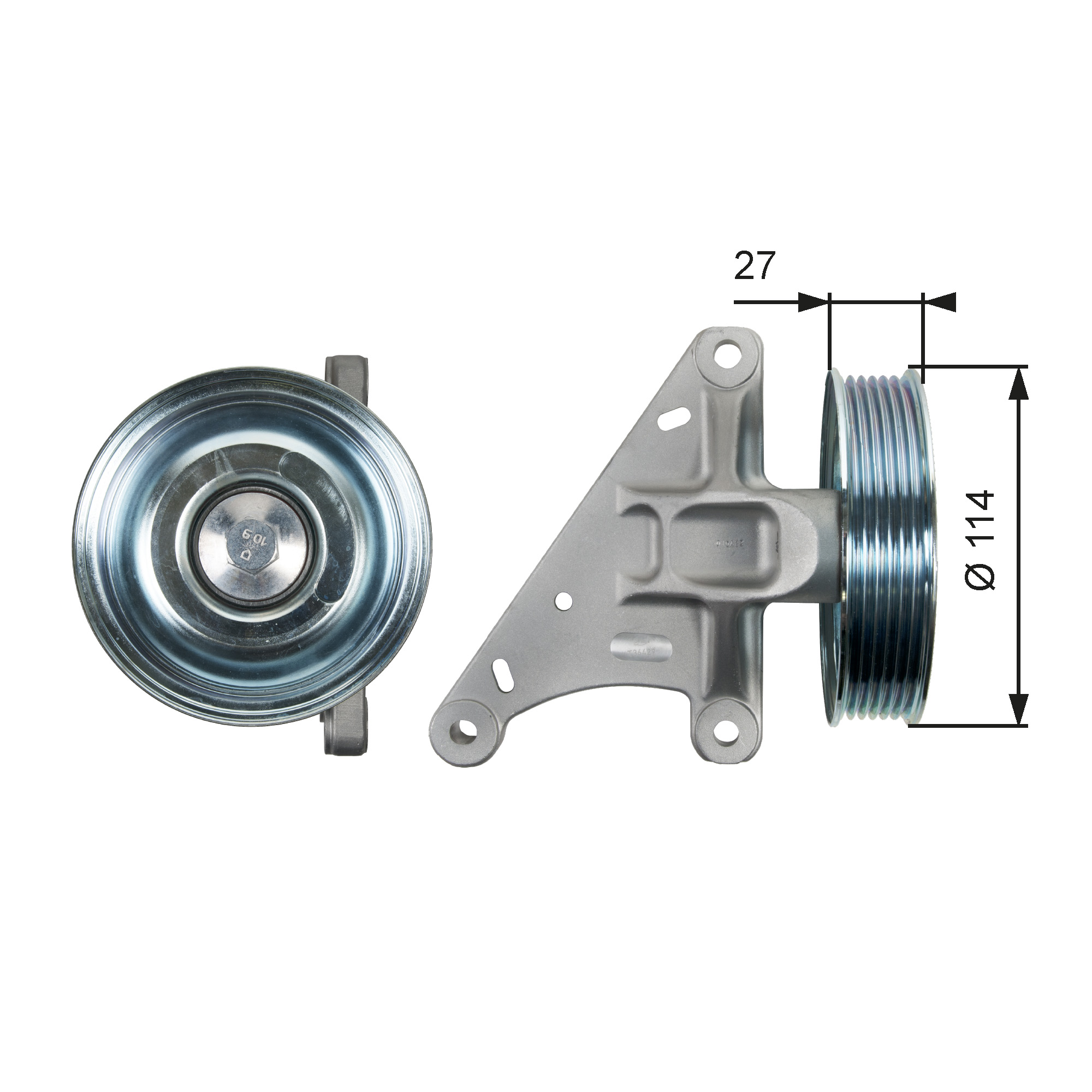 GATES Medløberhjul, multi-V-rem t36429 for VAUXHALL PEUGEOT