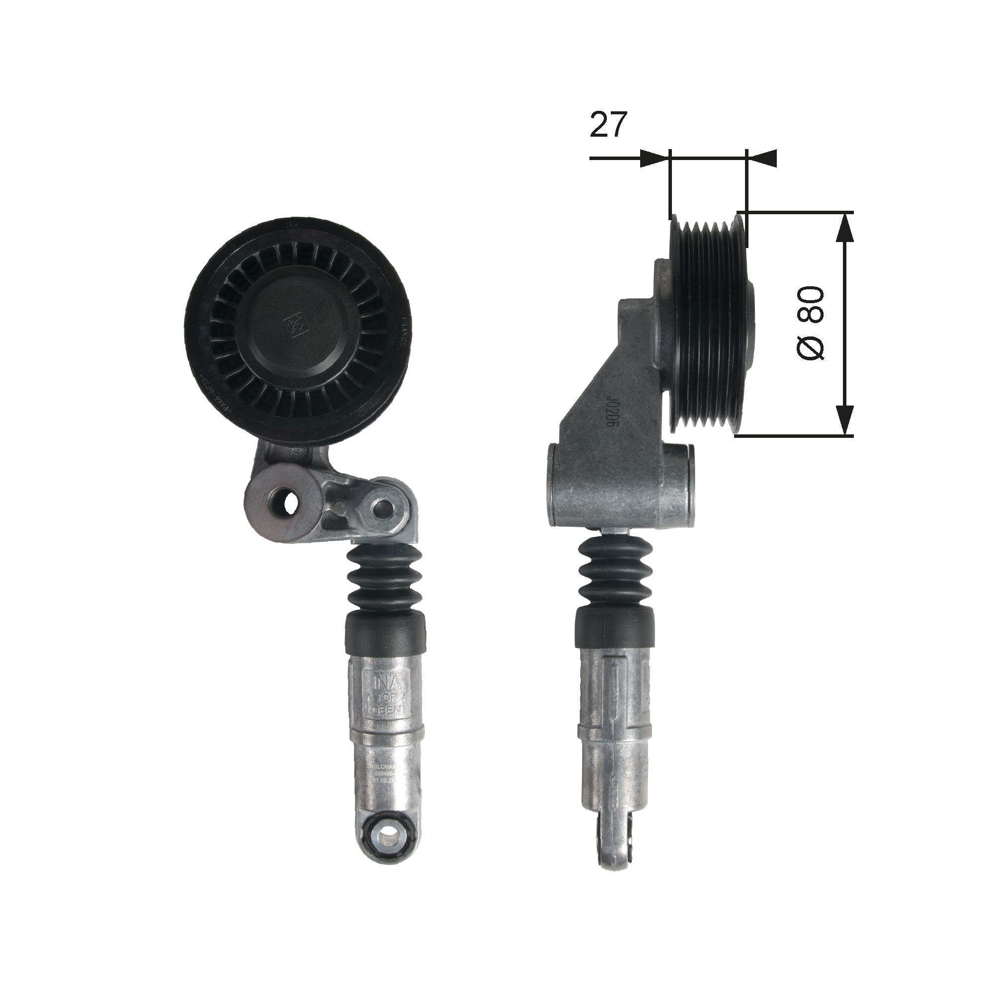 GATES Remstrammer, kilerem t39236 for VW