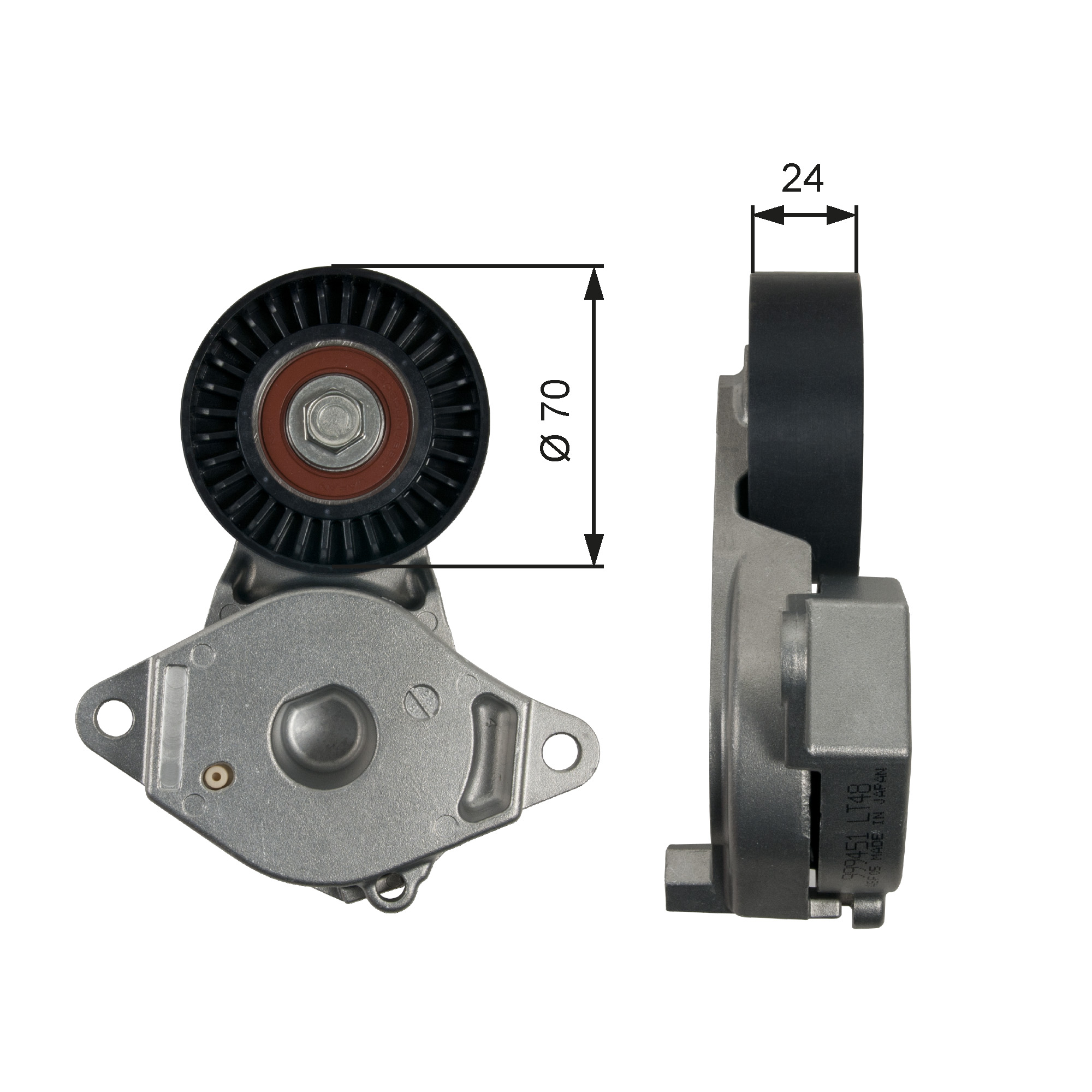 GATES Remstrammer, kilerem t39246 for TOYOTA